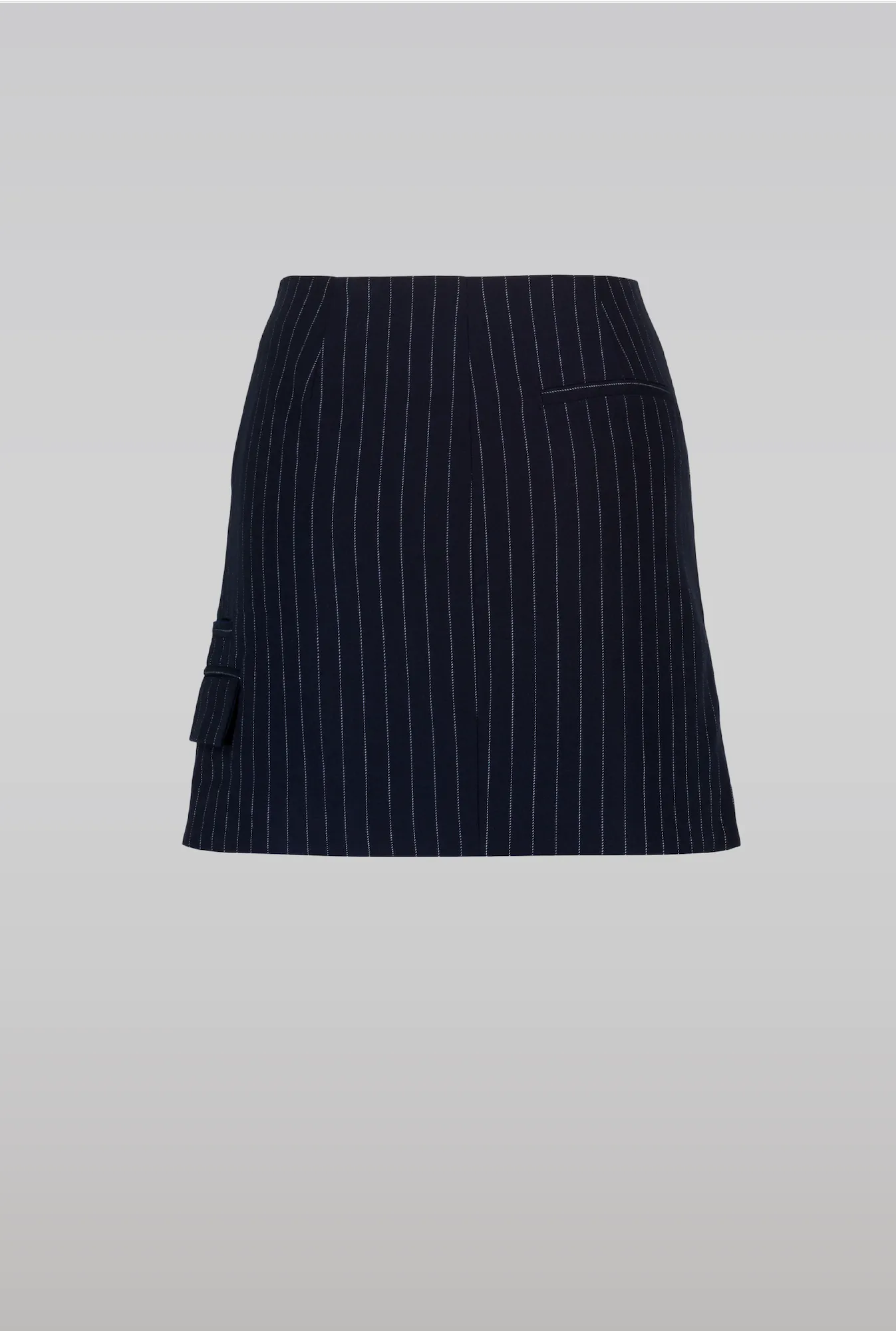 NAVY PINSTRIPE SKIRT sold by Saemdi product image thumbnail 3