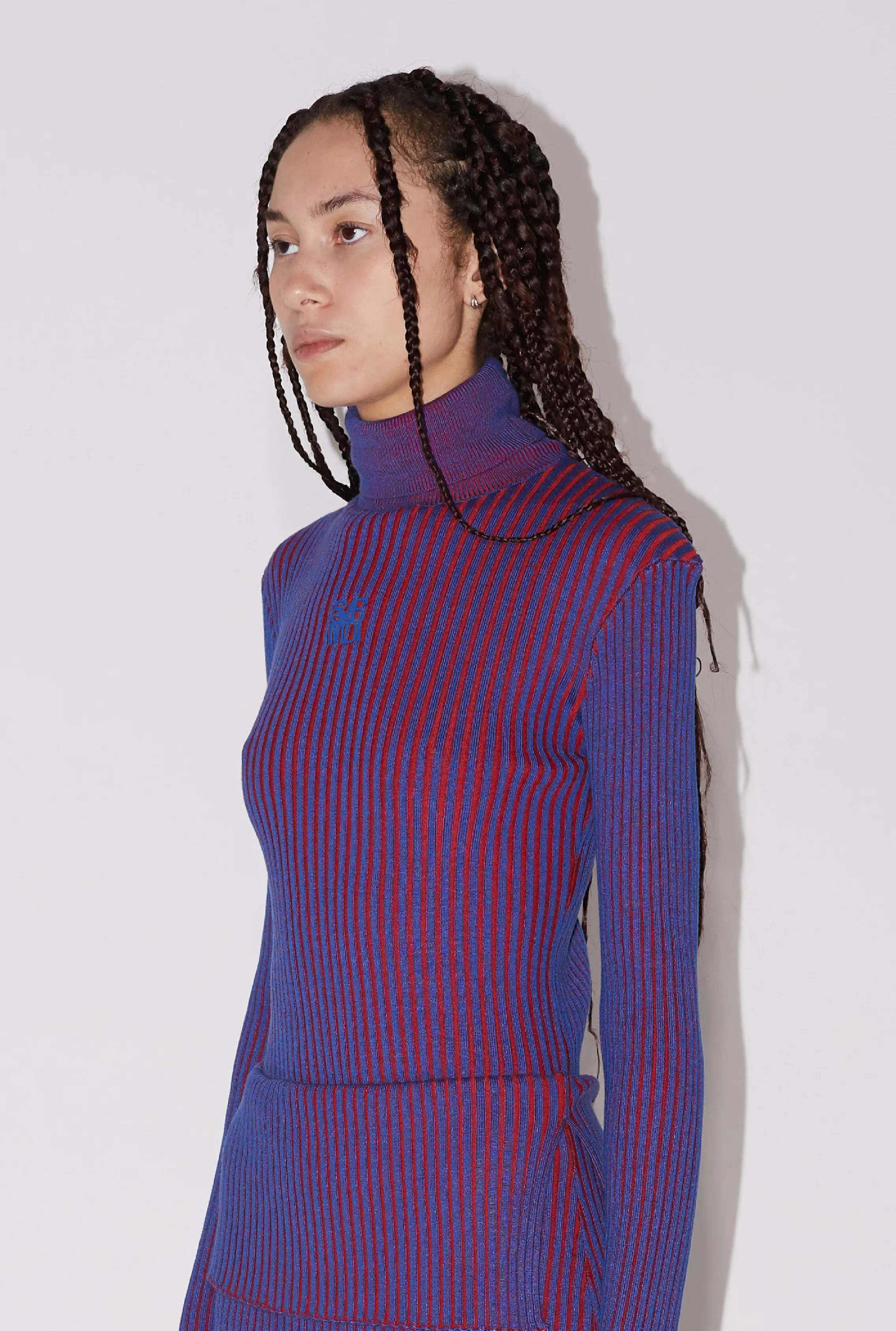 Bicolour rib top sold by Saemdi product image thumbnail 3