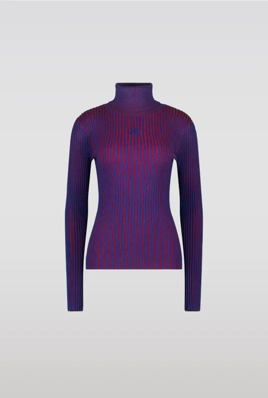 Bicolour rib top sold by Saemdi