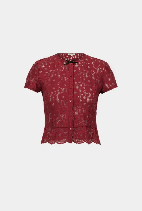 JUNO LACE TOP sold by Saemdi