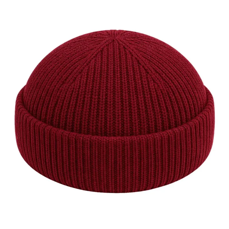 WINE RED FISHERMAN BEANIE PRO made by Raised by Society