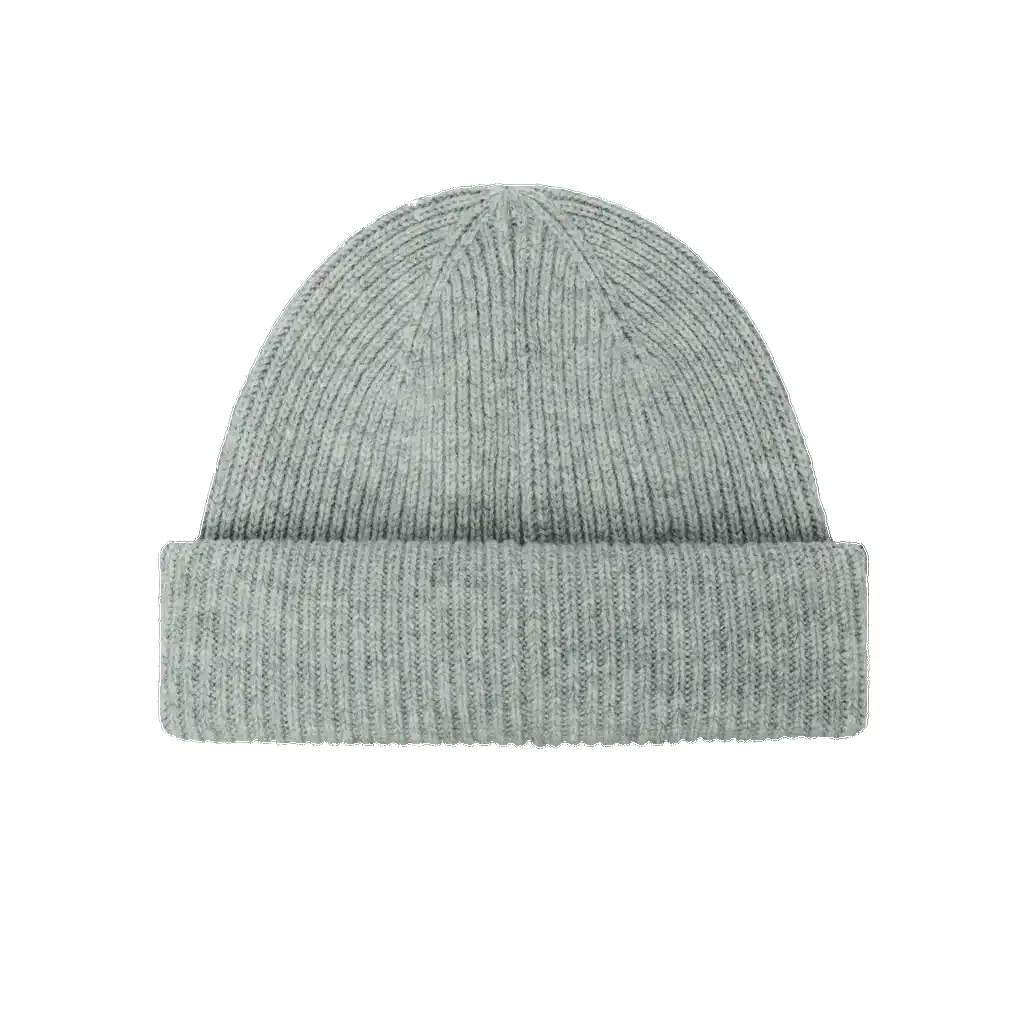 LIGHT GREY SHORT BEANIE sold by Raised by Society product image thumbnail 2