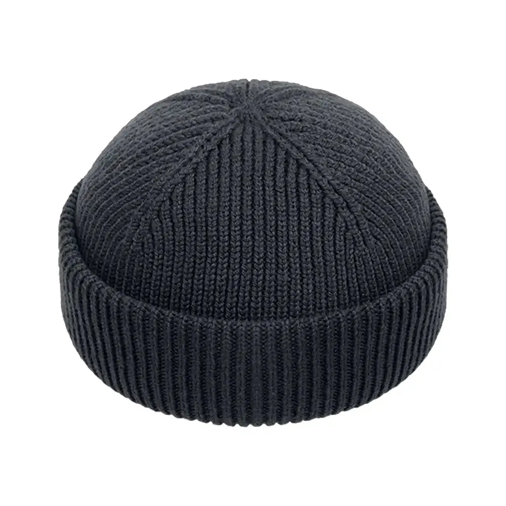 CHARCOAL SHORT BEANIE sold by Raised by Society