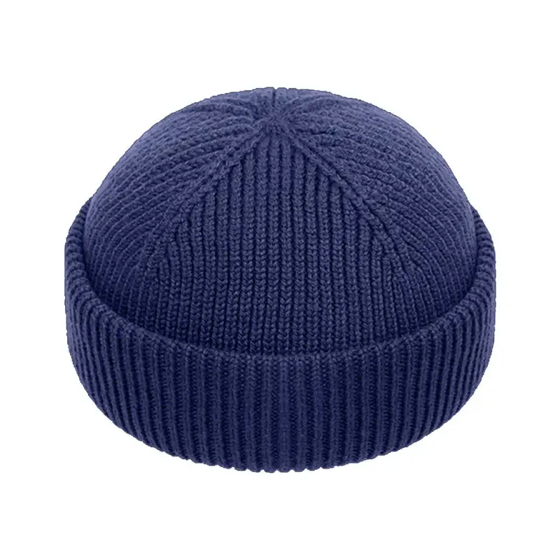 NAVY SHORT BEANIE made by Raised by Society