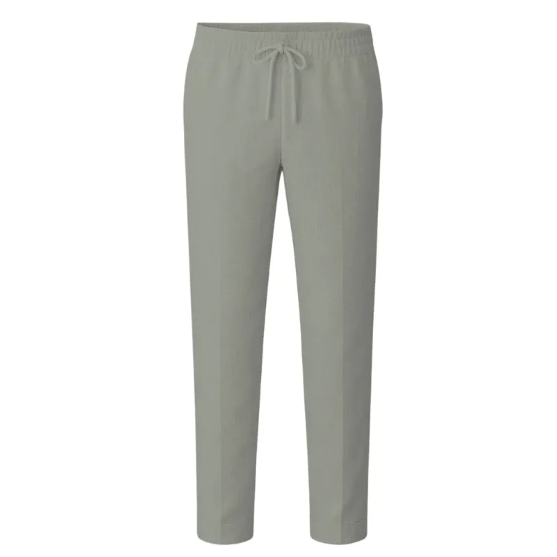 OLIVE LINEN PANTS made by Raised by Society