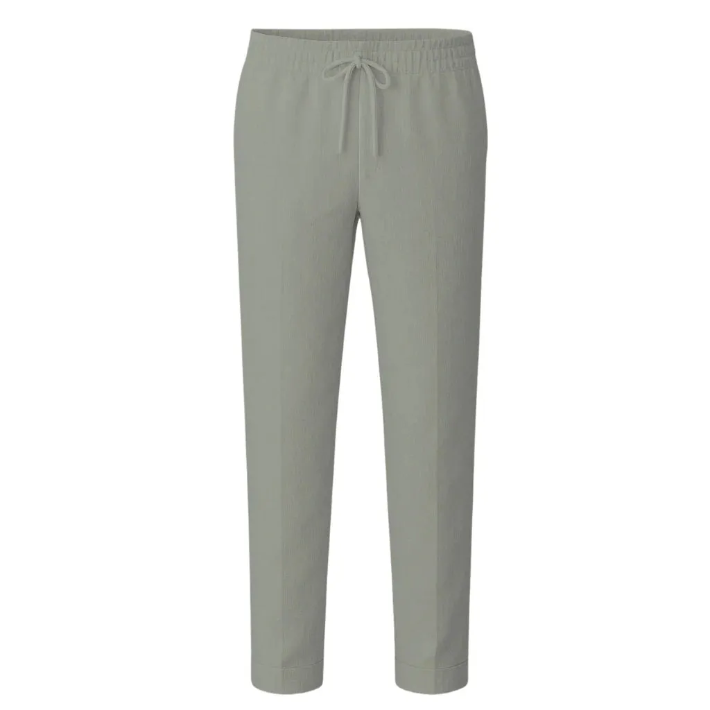 OLIVE LINEN PANTS sold by Raised by Society