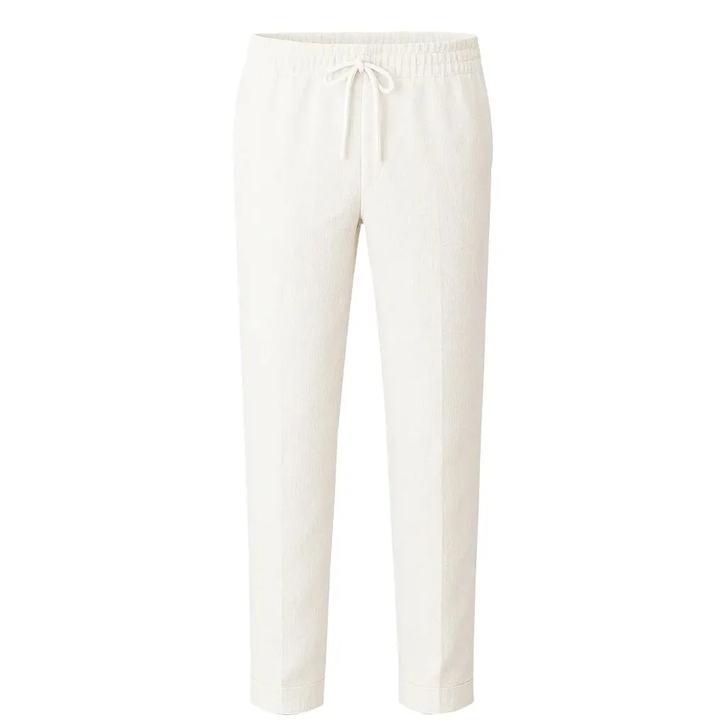 WHITE LINEN PANTS sold by Raised by Society