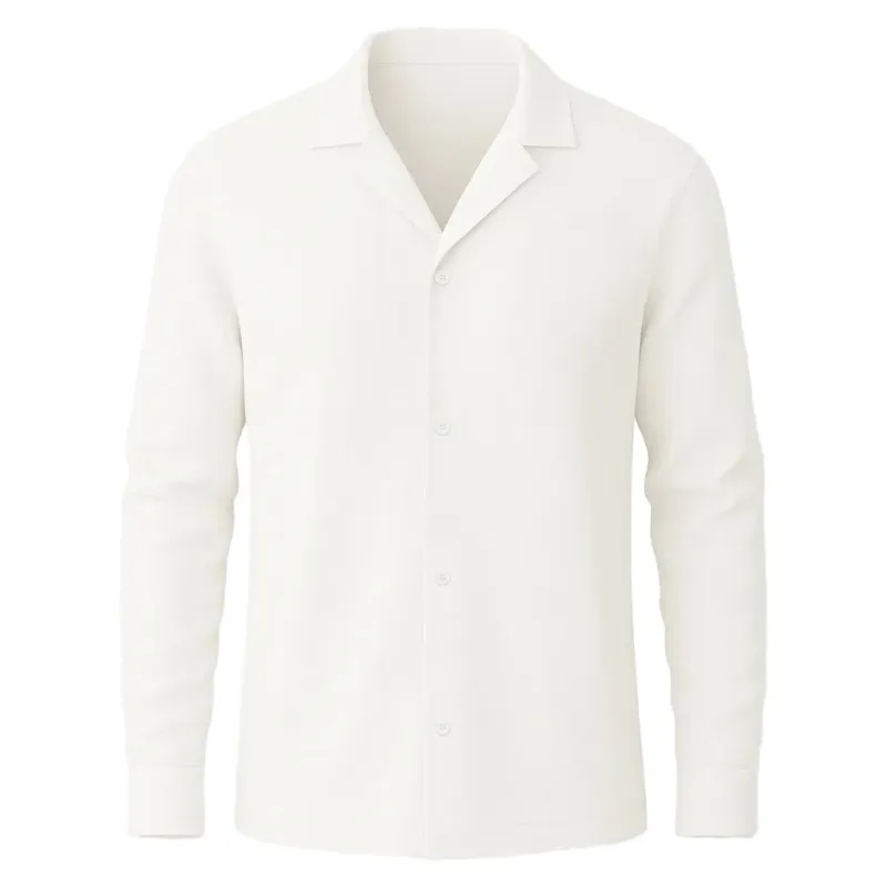 WHITE CUBAN LINEN SHIRT made by Raised by Society
