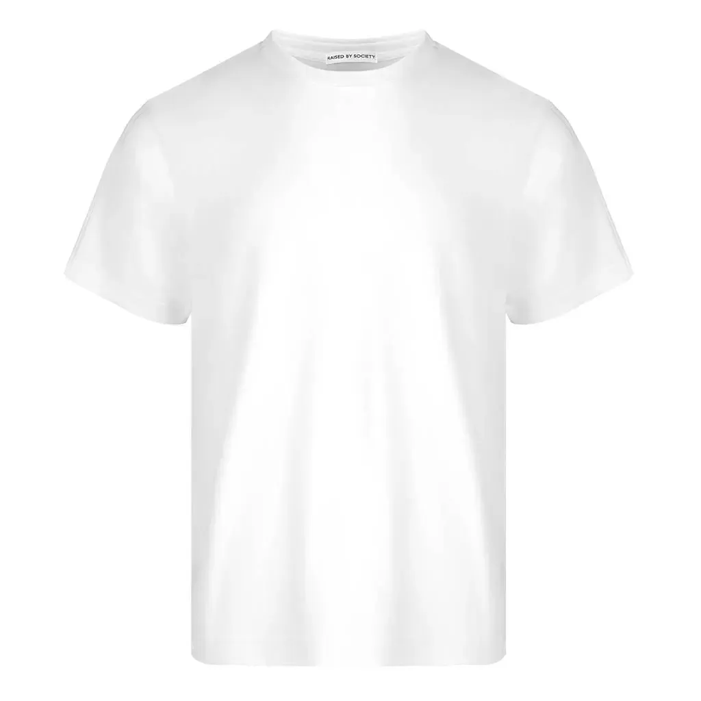 WHITE LOOPWHEELED T-SHIRT 2-PACK sold by Raised by Society product image thumbnail 2