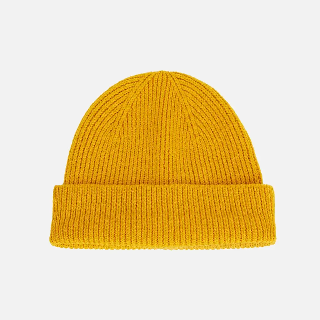 MUSTARD SHORT BEANIE sold by Raised by Society product image thumbnail 5