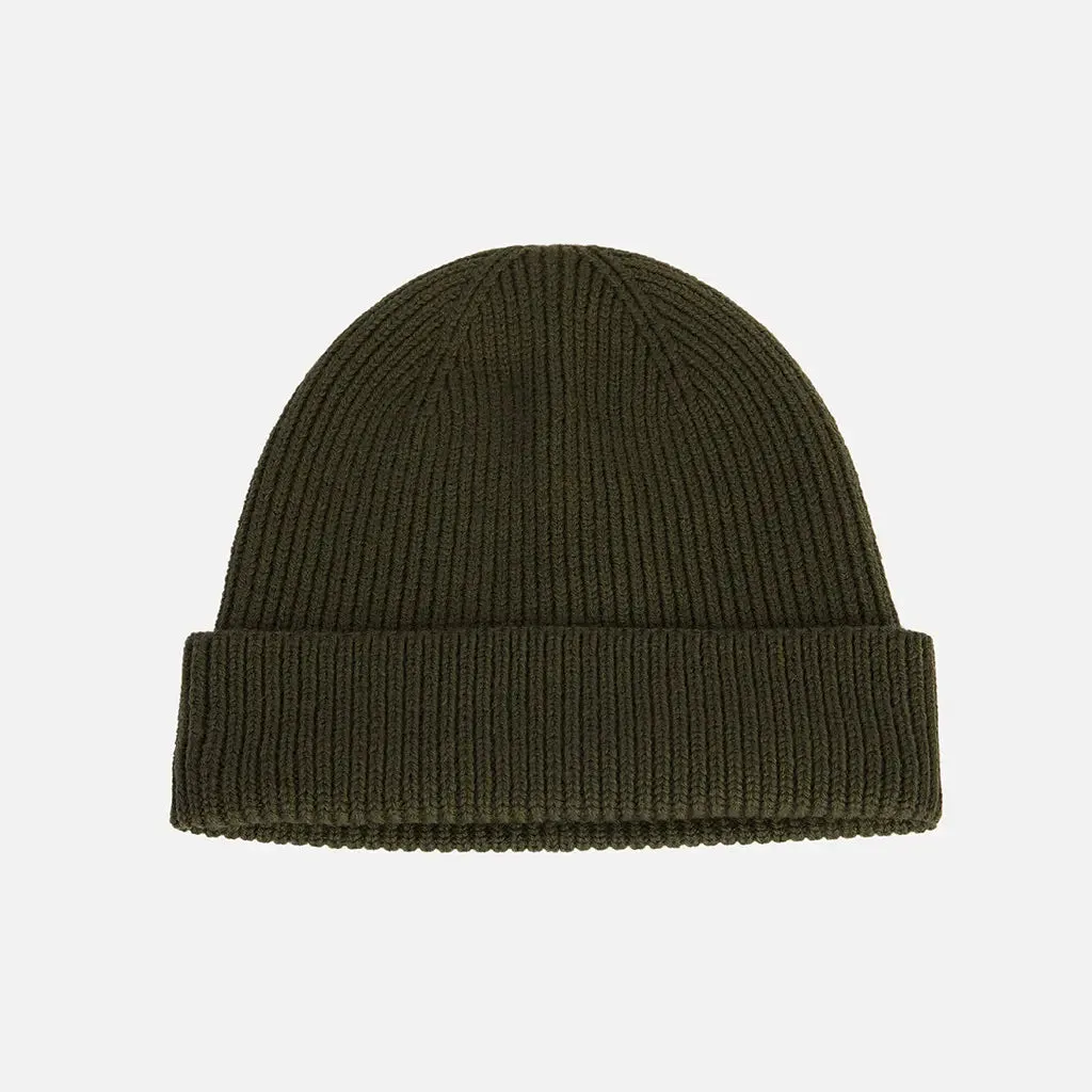 ARMY GREEN SHORT BEANIE sold by Raised by Society product image thumbnail 5