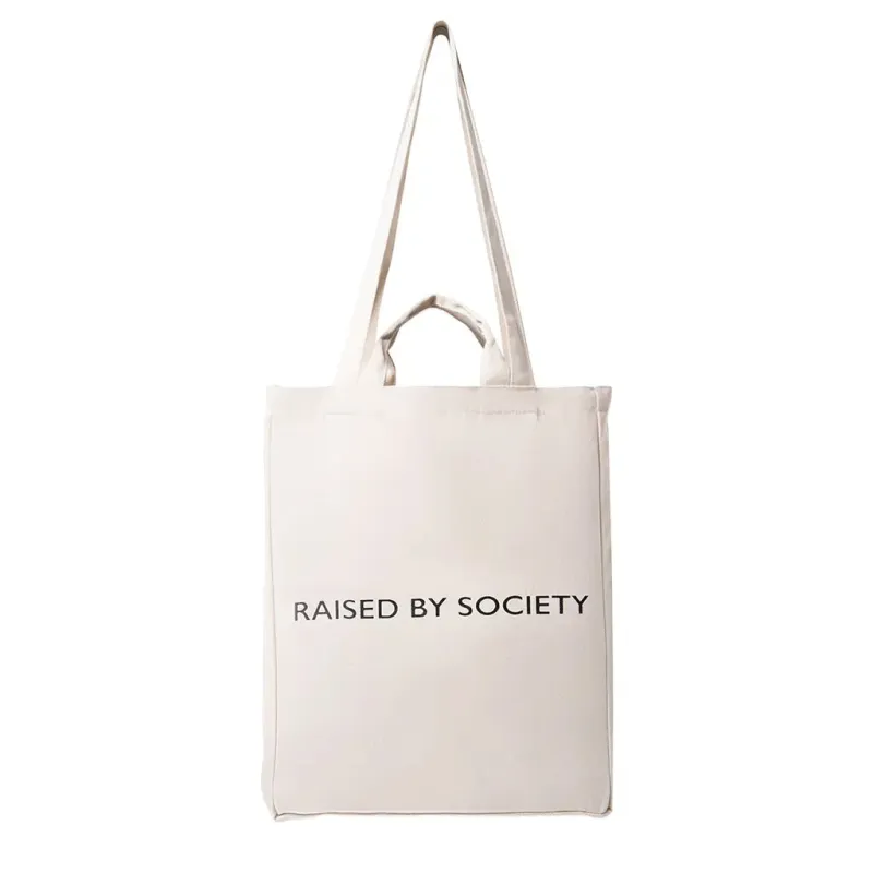 VINTAGE WHITE TOTE BAG made by Raised by Society