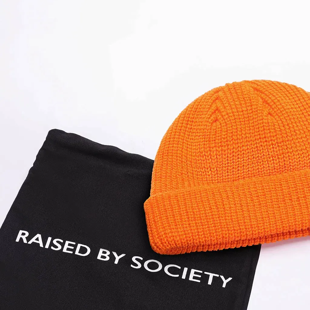 ORANGE FISHERMAN BEANIE sold by Raised by Society product image thumbnail 5