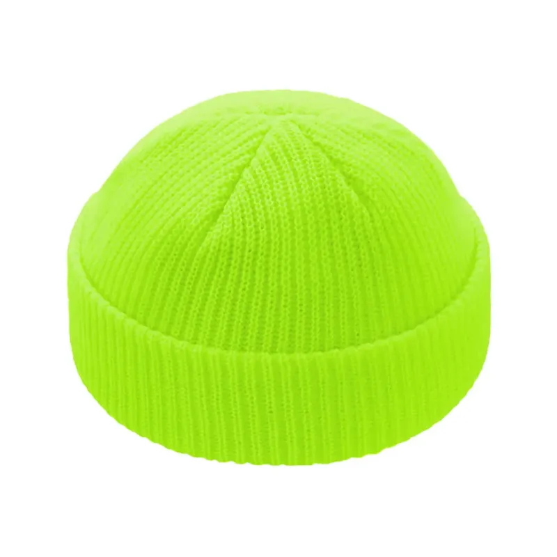NEON YELLOW FISHERMAN BEANIE made by Raised by Society