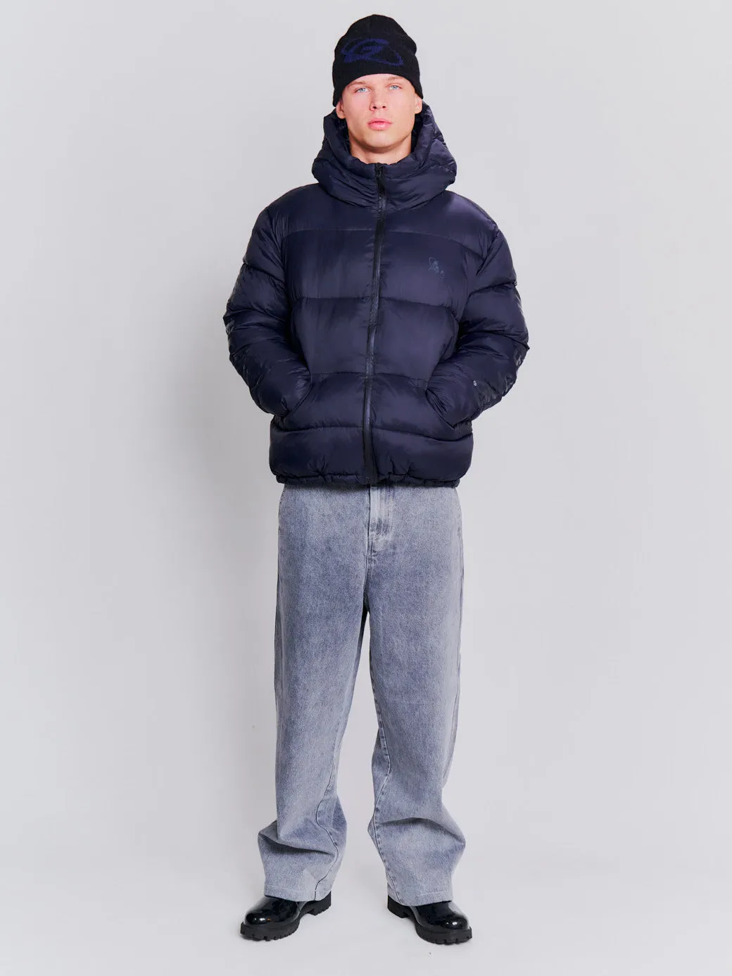 Puffer Jacket - Dark Navy sold by A.kjaerbede product image thumbnail 4
