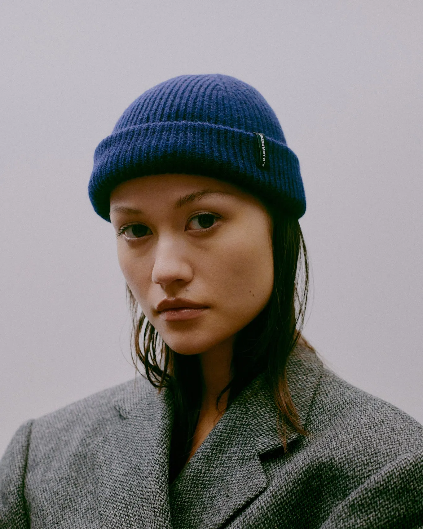 Logo Beanie - Navy sold by A.kjaerbede product image thumbnail 2