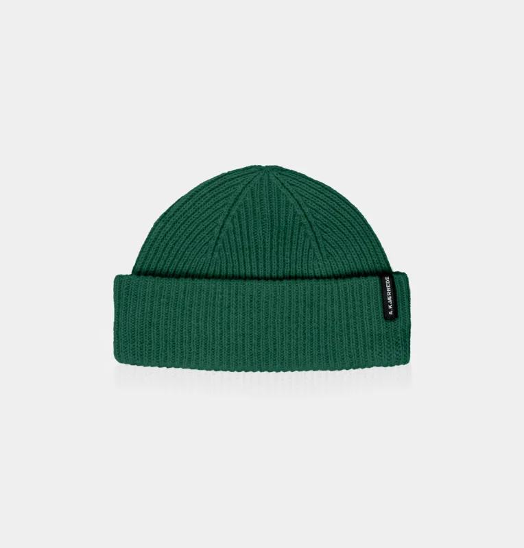 Logo Beanie - Moss Green made by A.kjaerbede