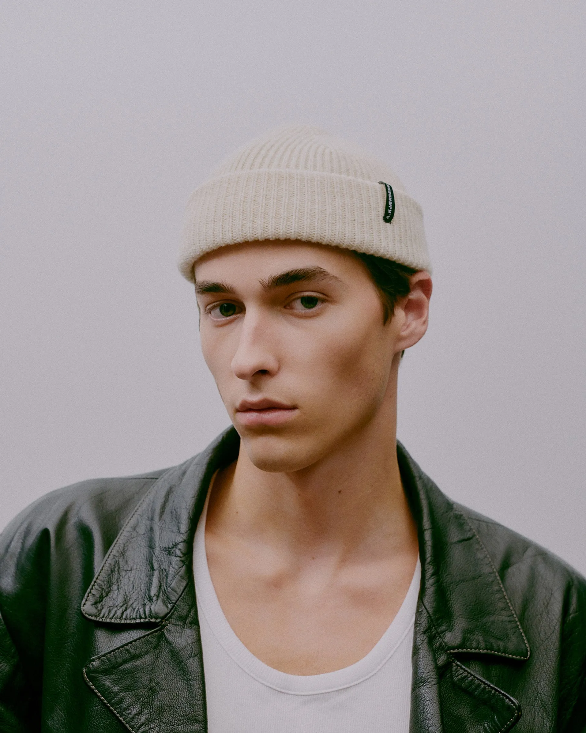 Logo Beanie - Sand sold by A.kjaerbede product image thumbnail 2