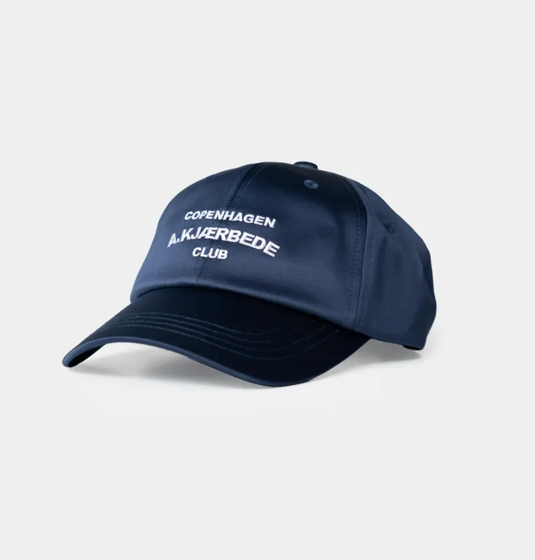 Club Cap - Navy Satin made by A.kjaerbede