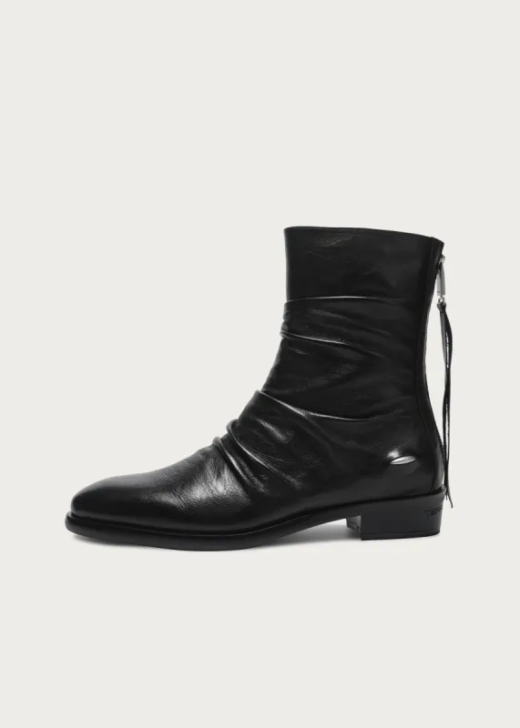Wrinkle Full-Grain Horsehide Ankle boots made by TERRAINCOGNITA