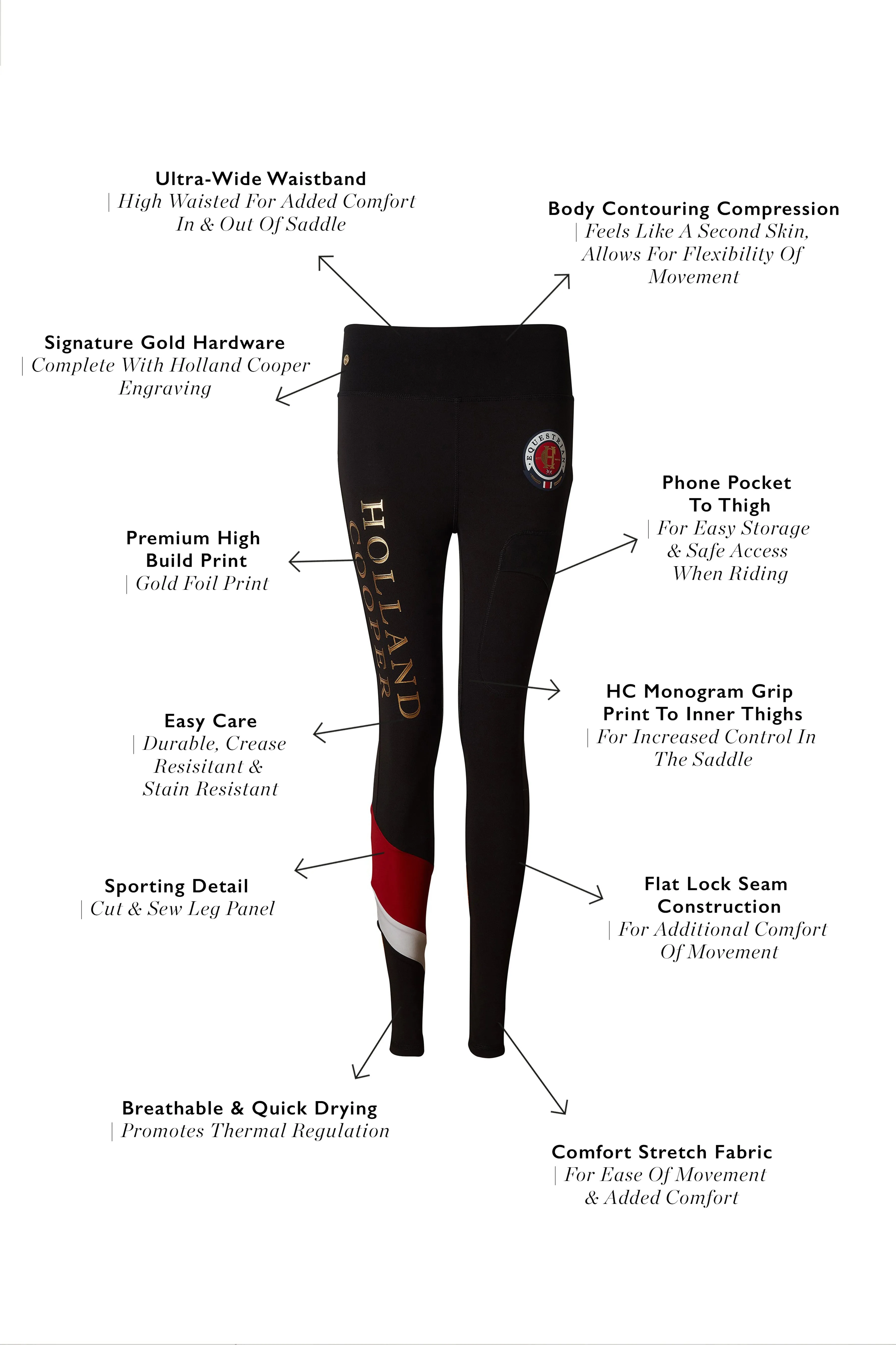 Heritage Legging (Black) sold by Holland Cooper product image thumbnail 4