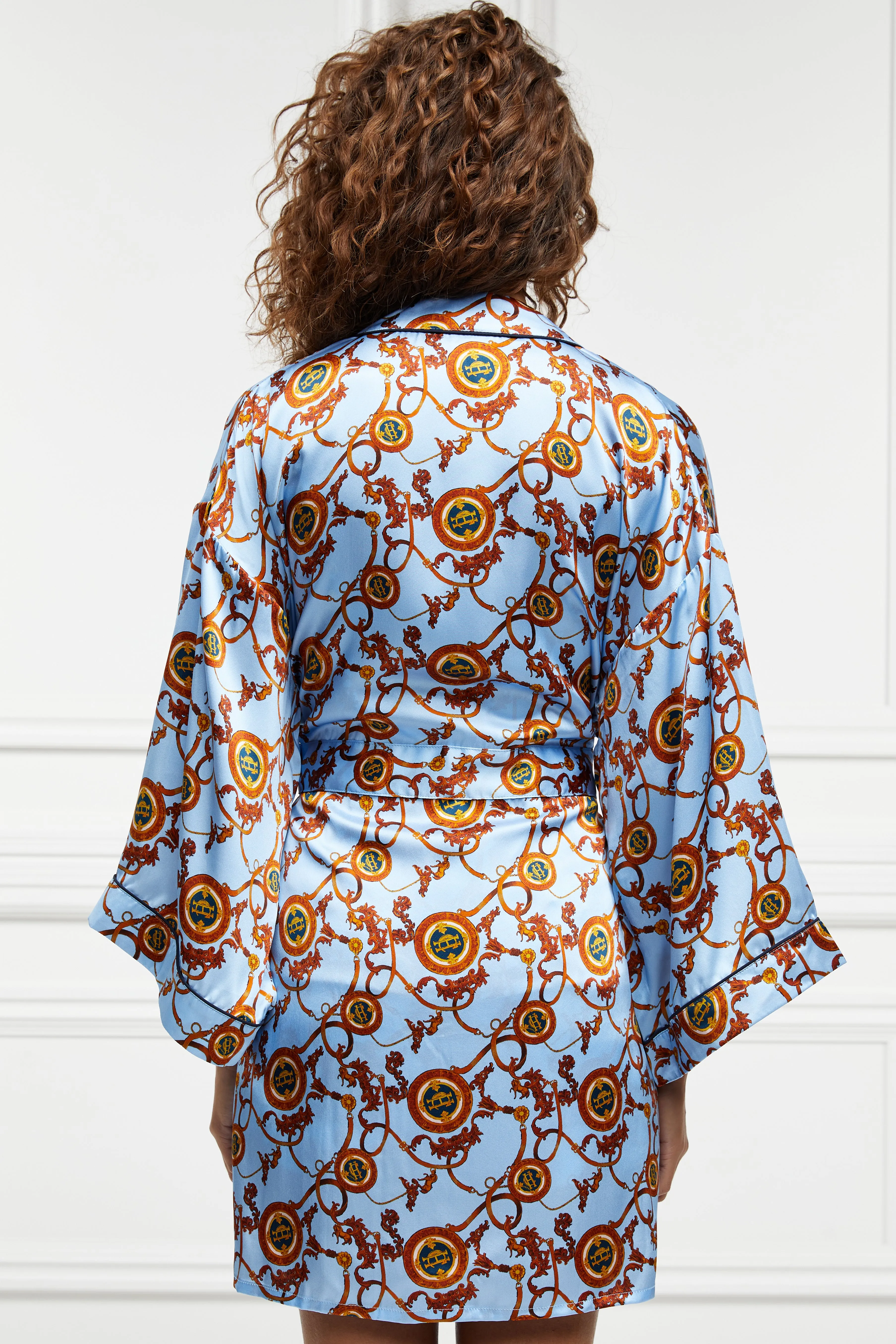 Silk Dressing Gown (Sky Blue) sold by Holland Cooper product image thumbnail 2