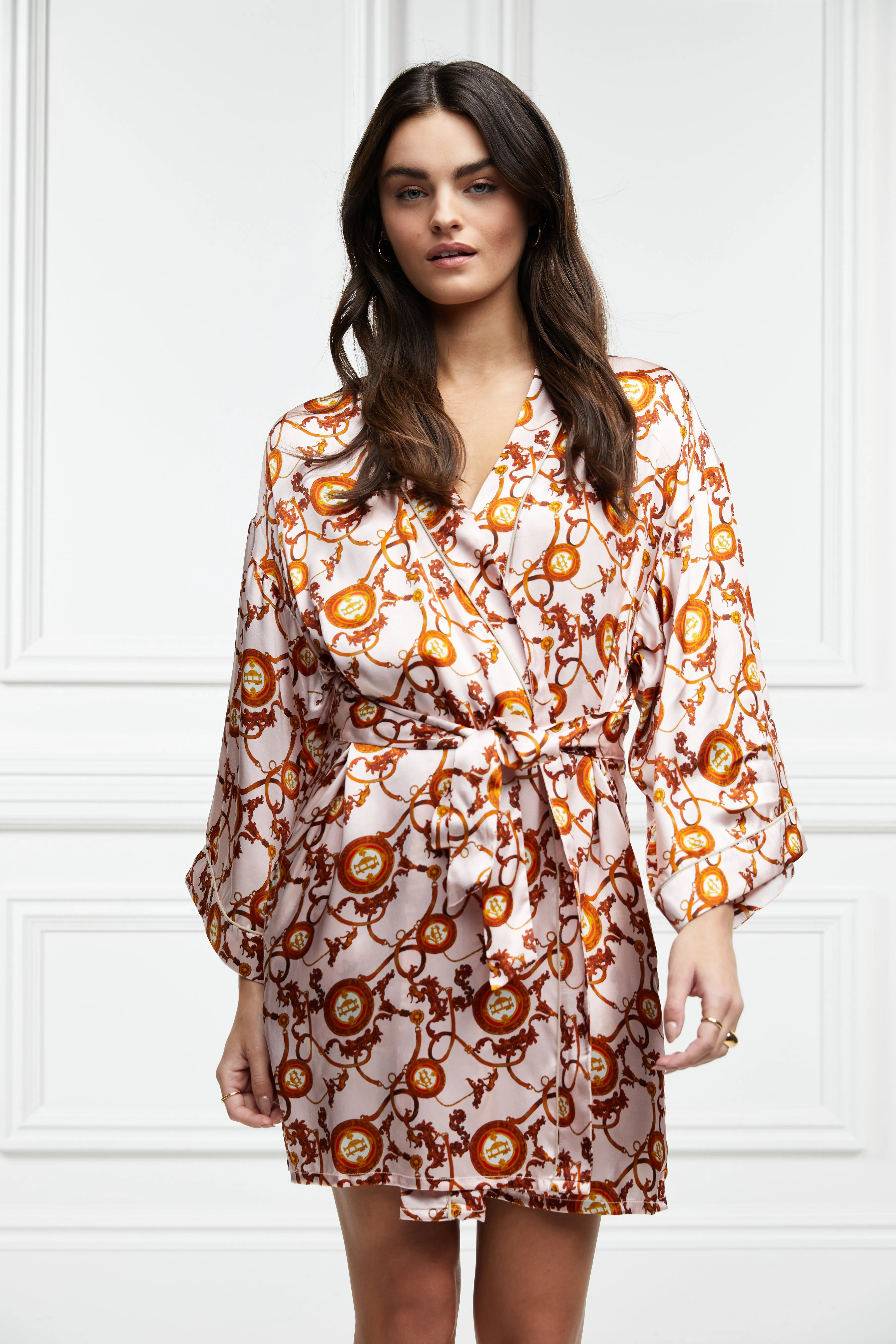 Silk Dressing Gown (Blush) sold by Holland Cooper product image thumbnail 5