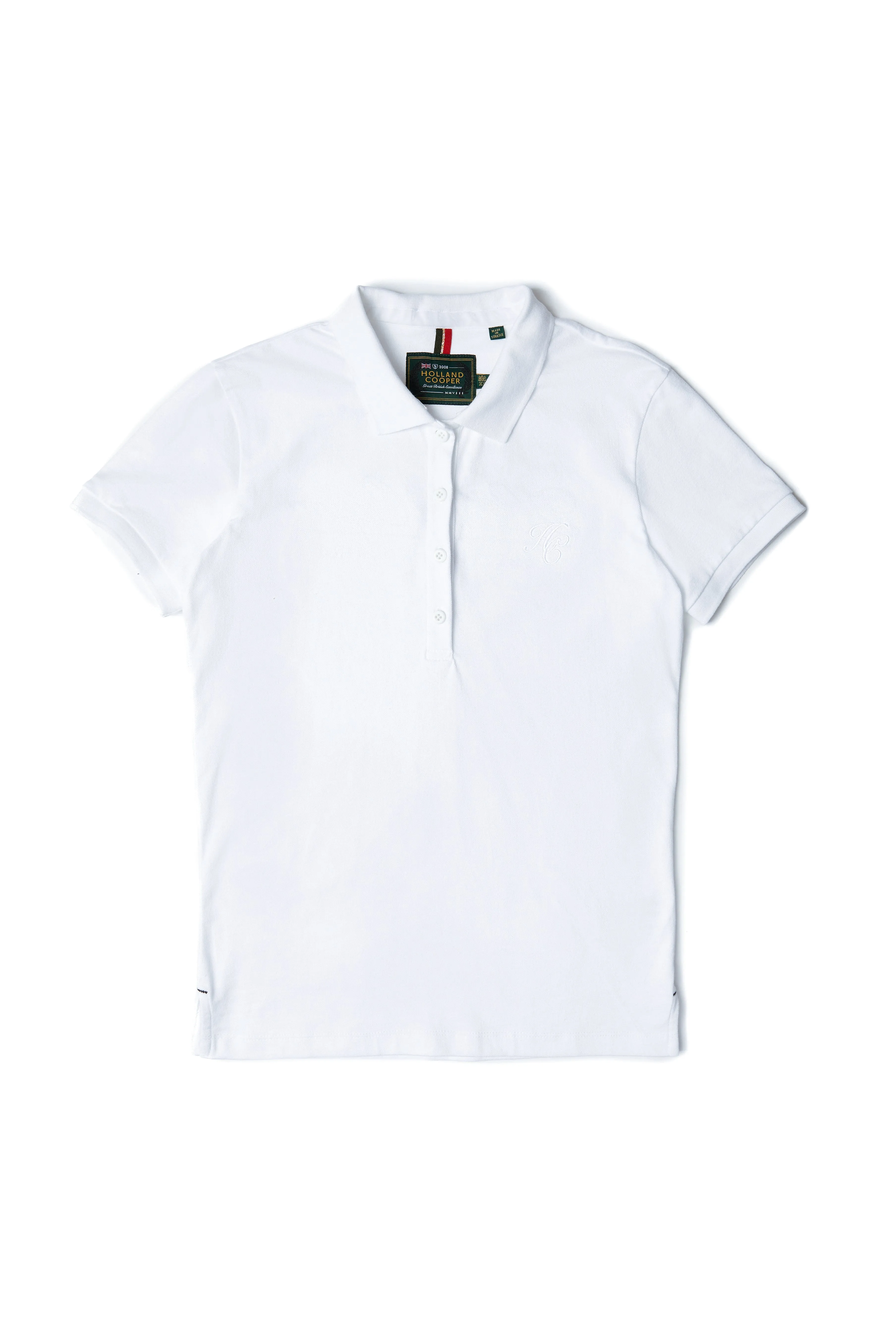 Relaxed Fit Polo Shirt (White) sold by Holland Cooper product image thumbnail 4