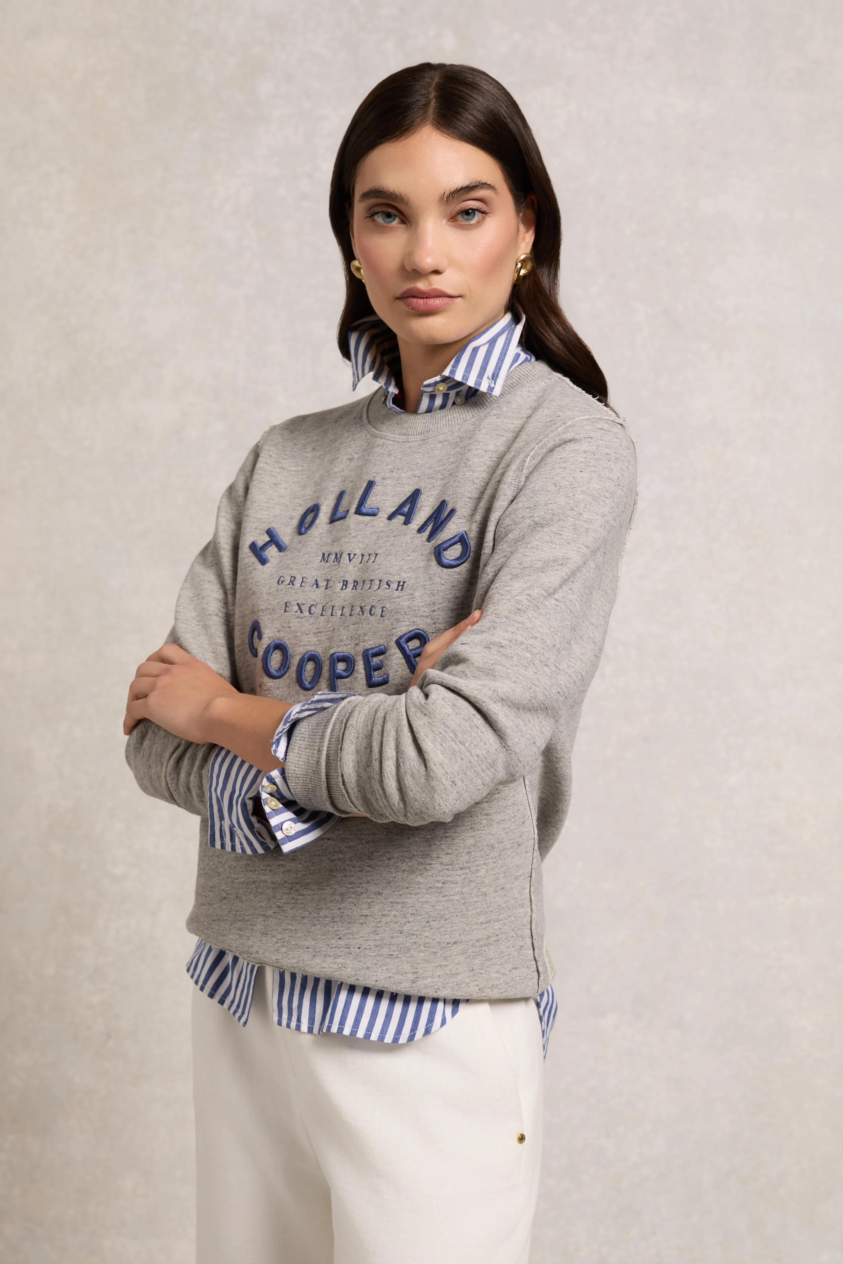 Varsity Crew (Grit Marl) sold by Holland Cooper product image thumbnail 2