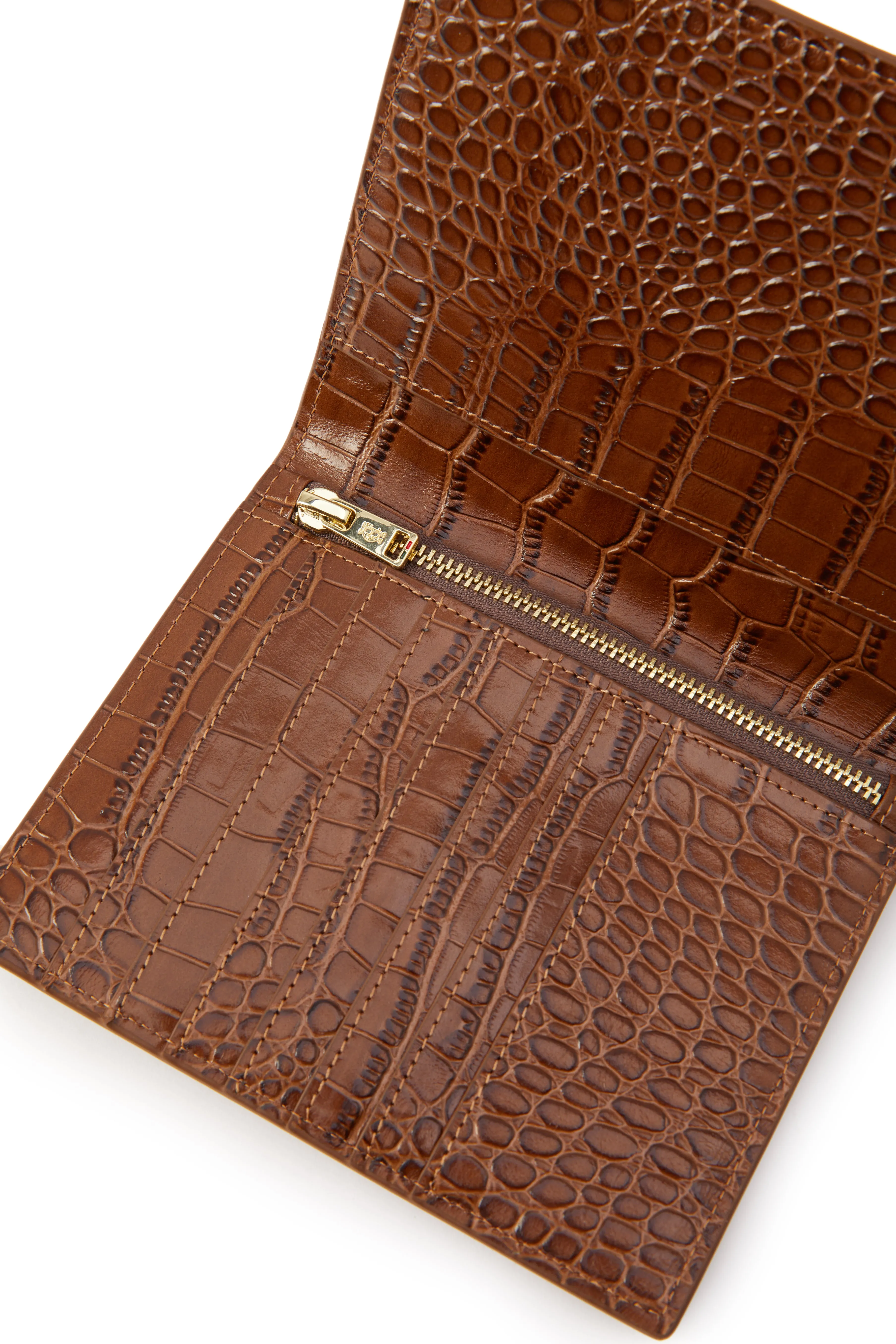 Chelsea Wallet (Tan Croc) sold by Holland Cooper product image thumbnail 3