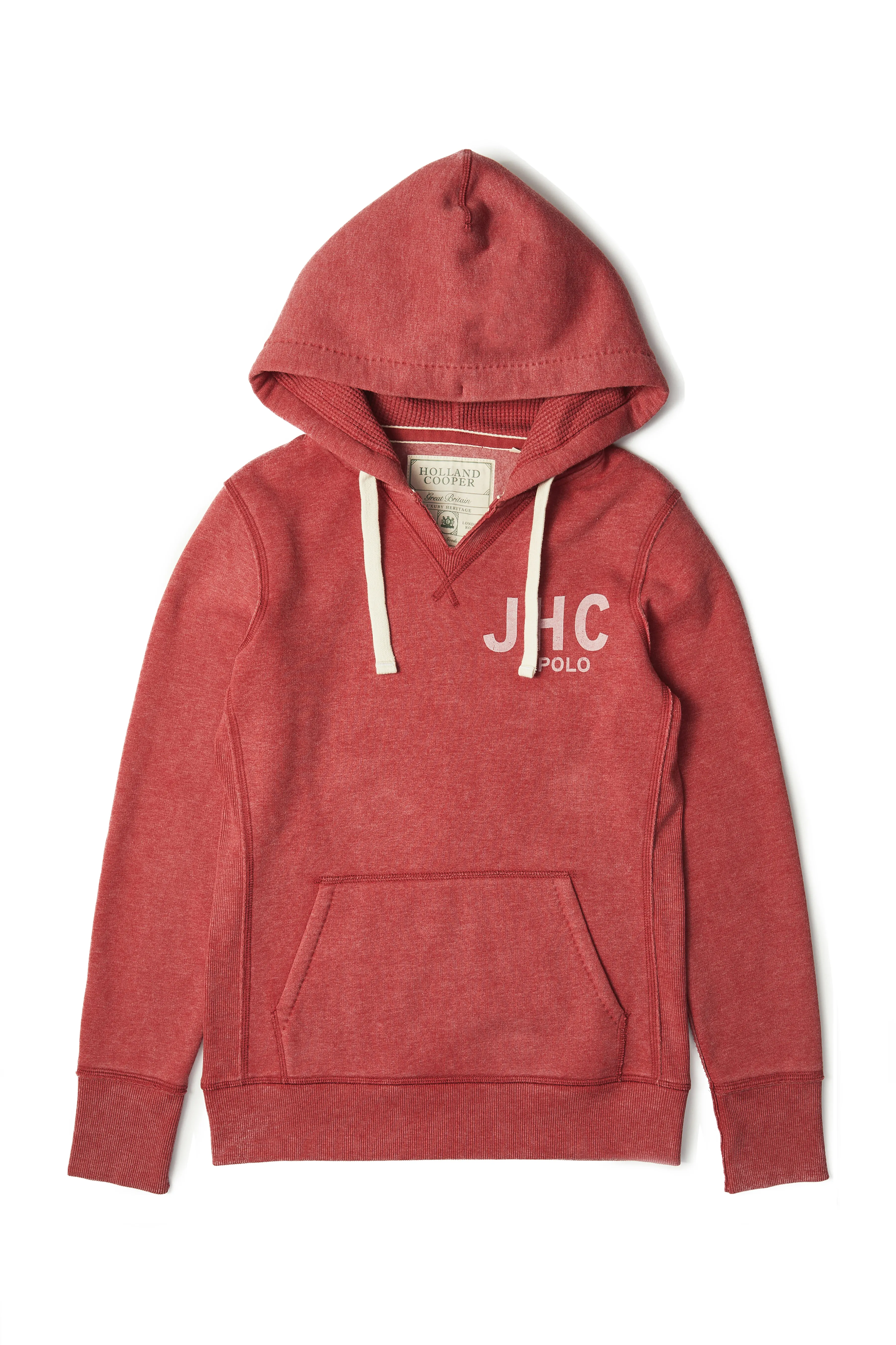 Polo Hoodie (Varsity Red) sold by Holland Cooper product image thumbnail 4