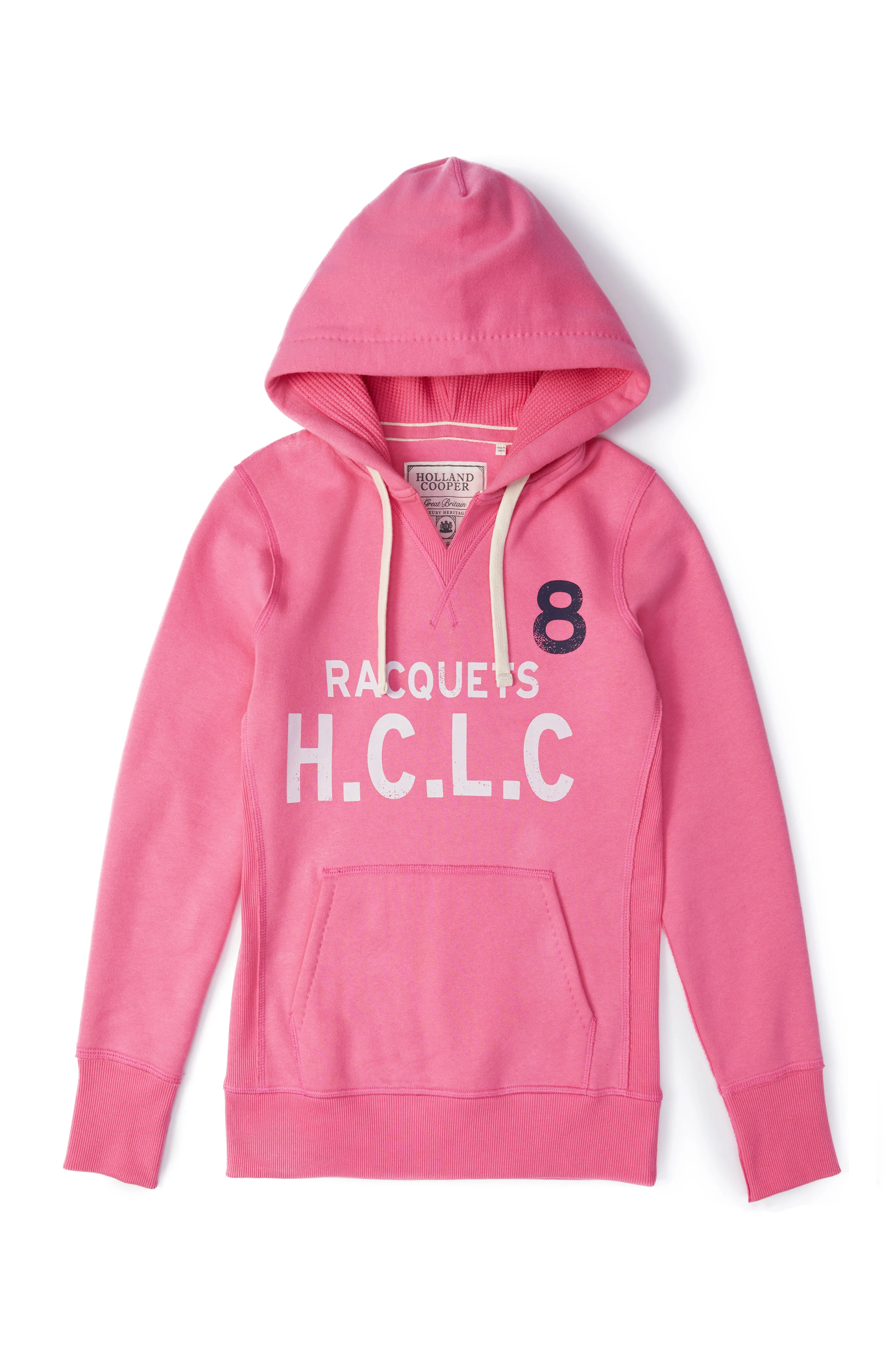 Racquets Hoodie (Peony Pink) sold by Holland Cooper product image thumbnail 4