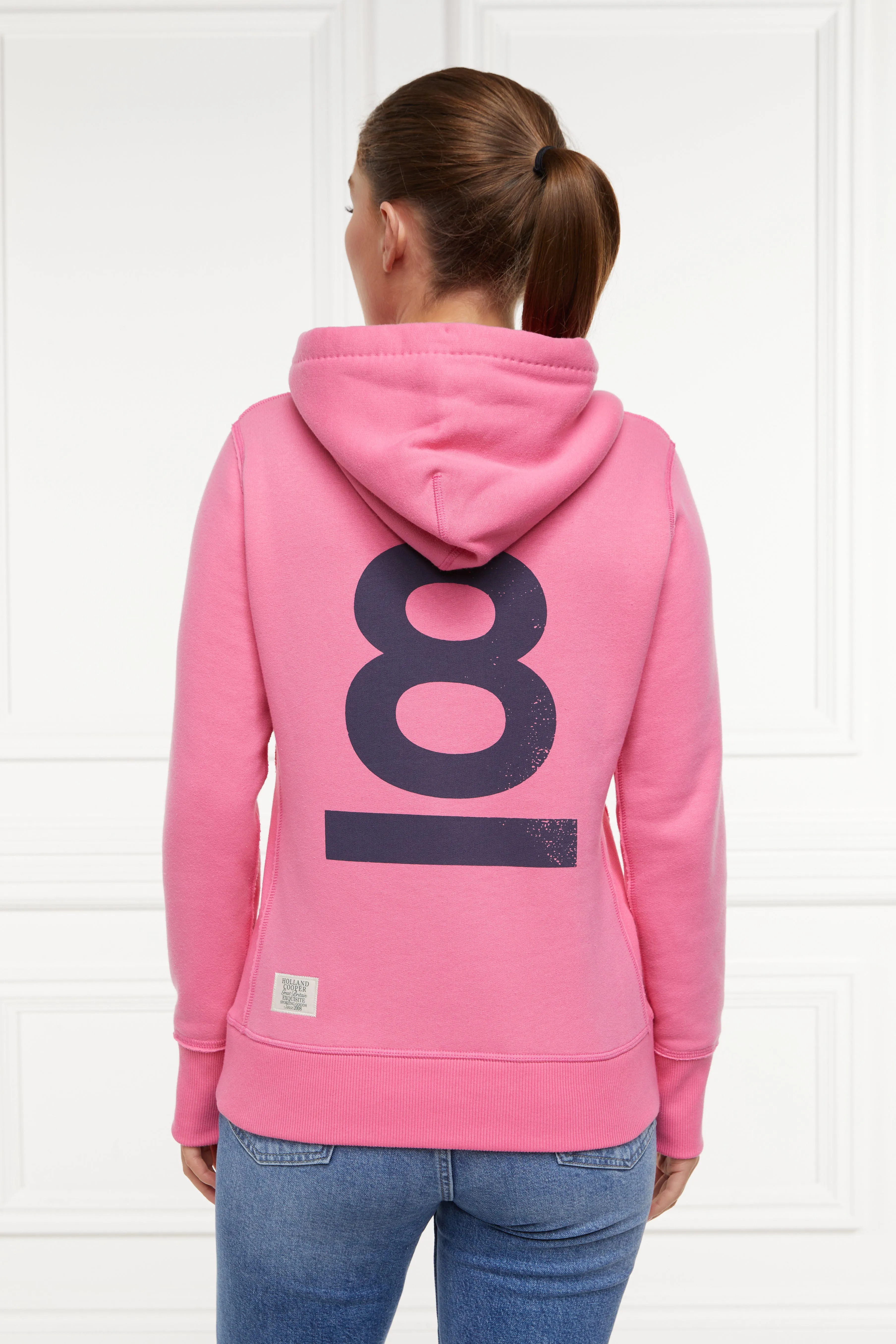 Racquets Hoodie (Peony Pink) sold by Holland Cooper product image thumbnail 2