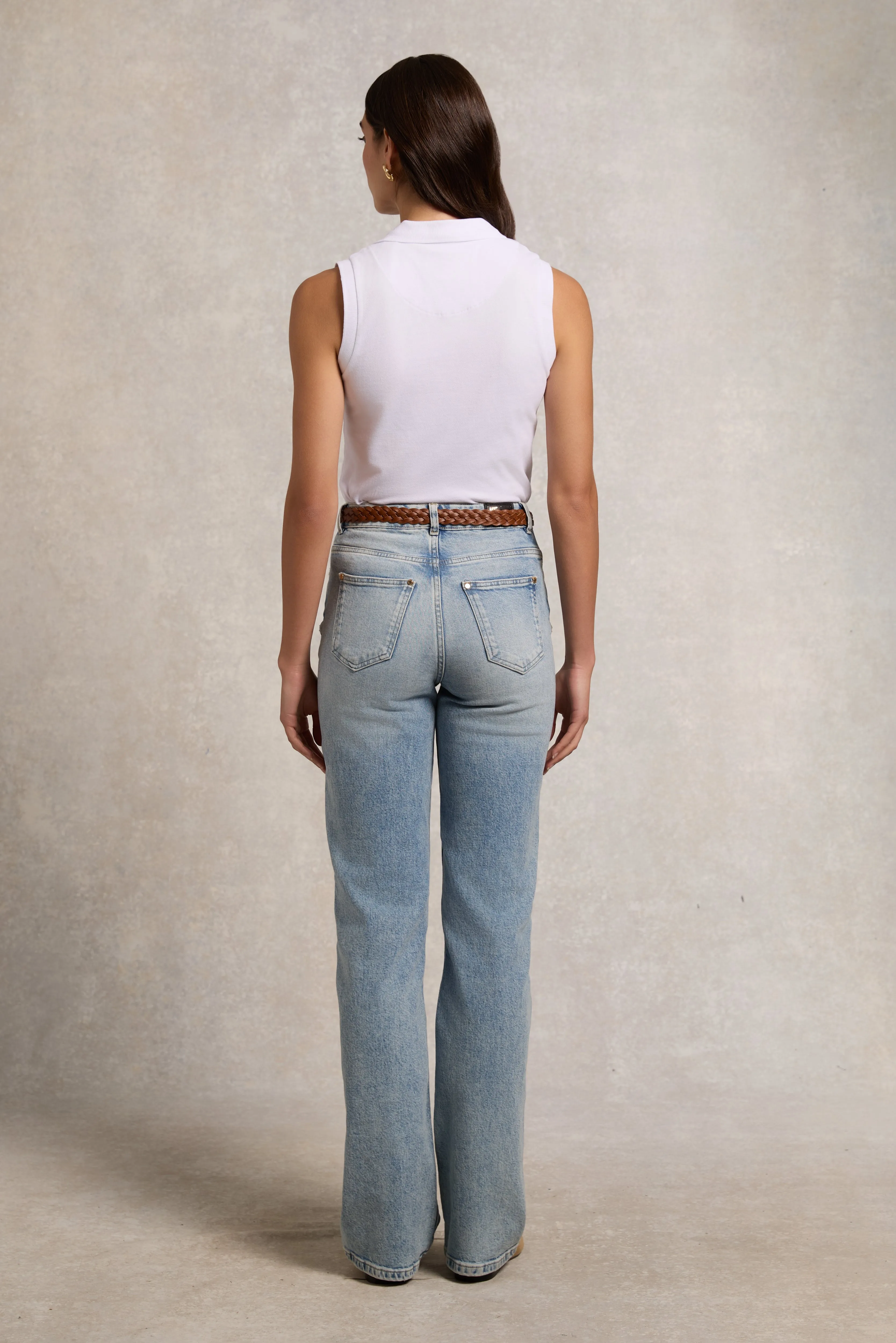 Sleeveless Polo Shirt (White) sold by Holland Cooper product image thumbnail 5