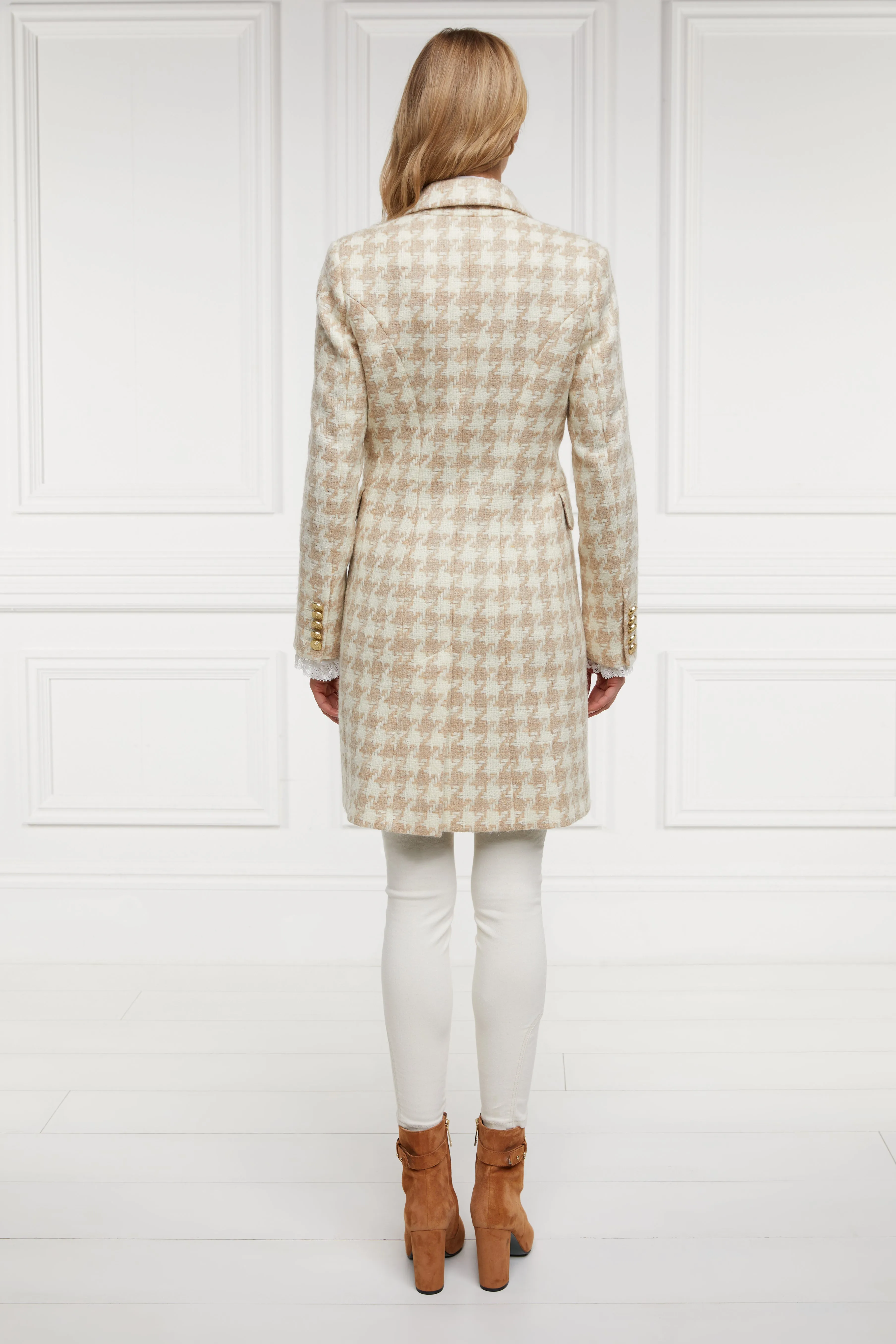 Knightsbridge Coat (Camel Houndstooth) sold by Holland Cooper product image thumbnail 4