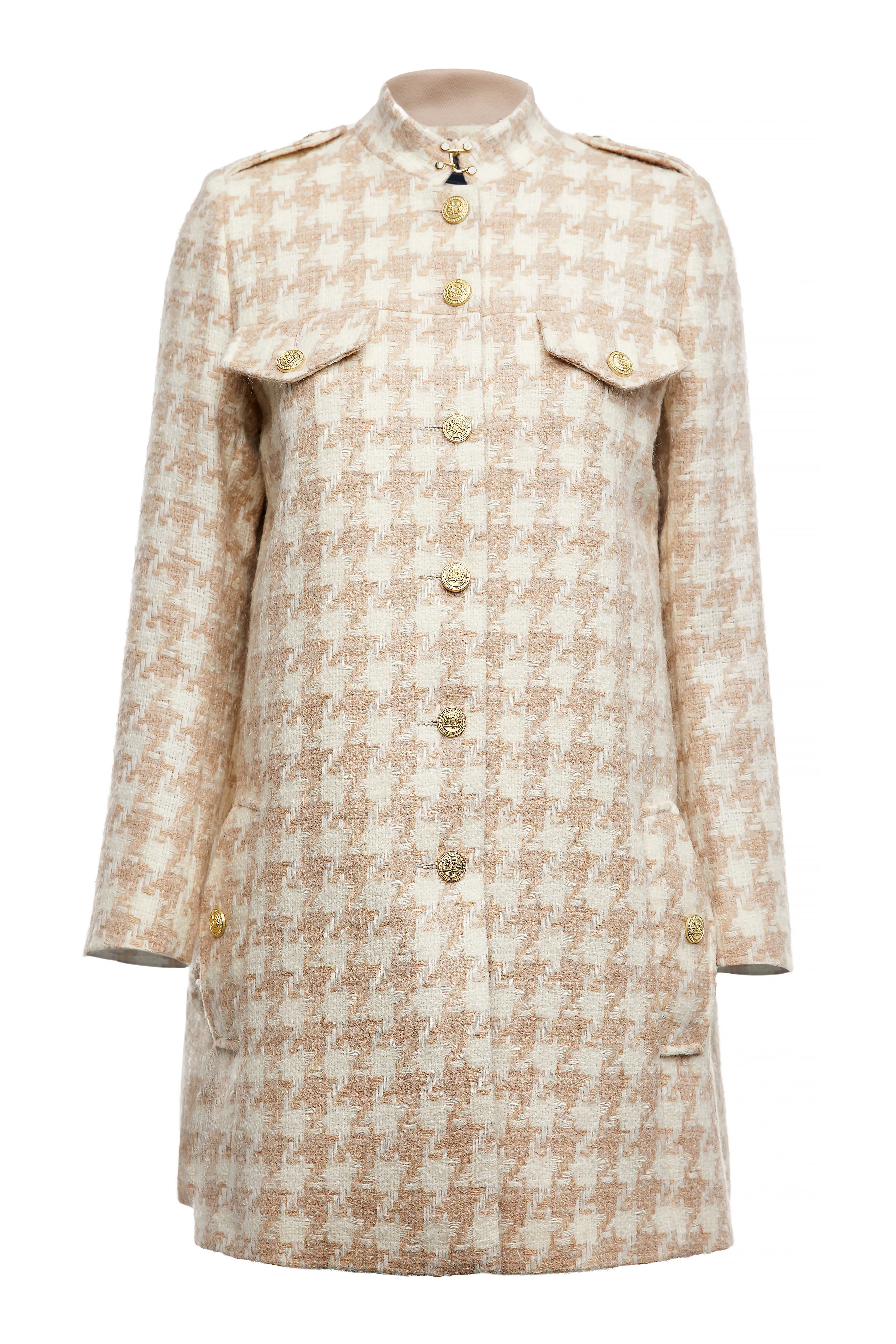 Highbury Cape Coat (Camel Houndstooth) sold by Holland Cooper product image thumbnail 4