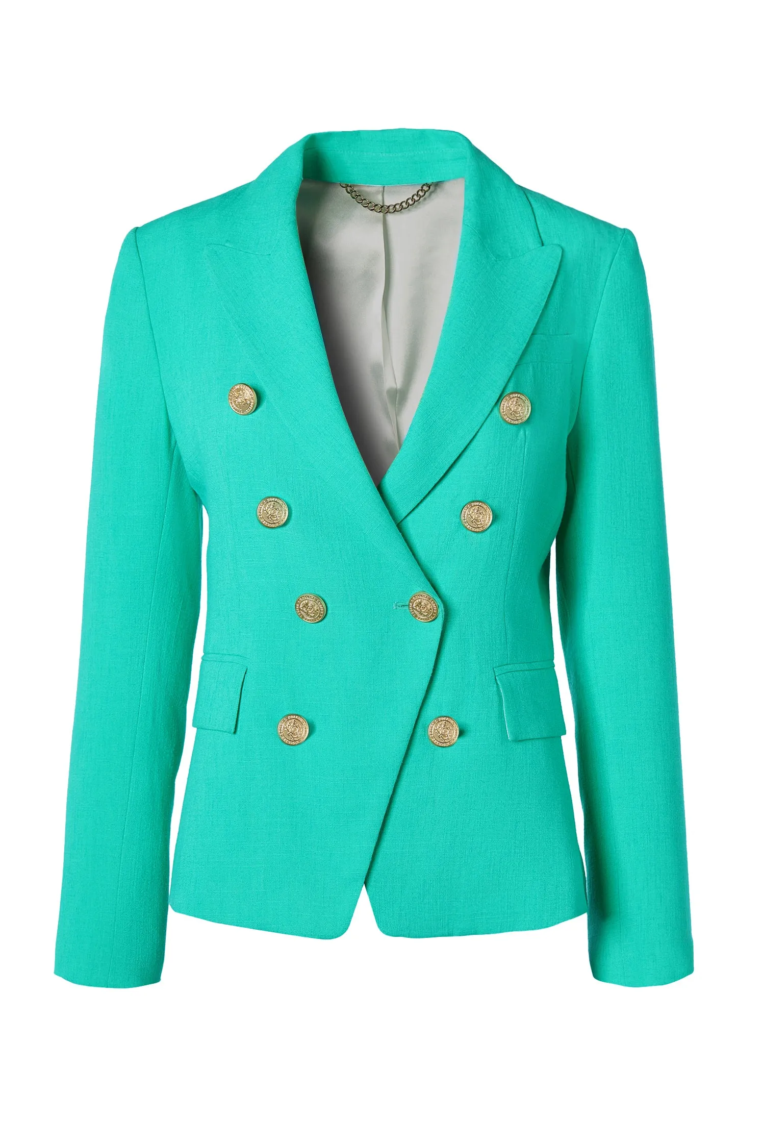 Knightsbridge Blazer (Jade Linen) sold by Holland Cooper product image thumbnail 4