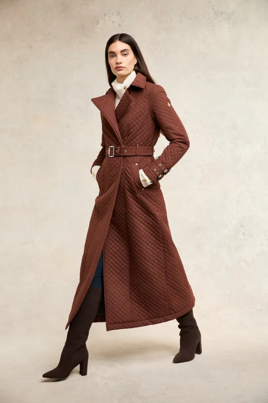 Leyburn Coat (Dark Amber) made by Holland Cooper