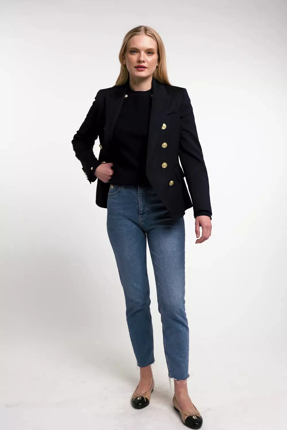 Naomi Crew Neck Knit (Ink Navy) sold by Holland Cooper product image thumbnail 5