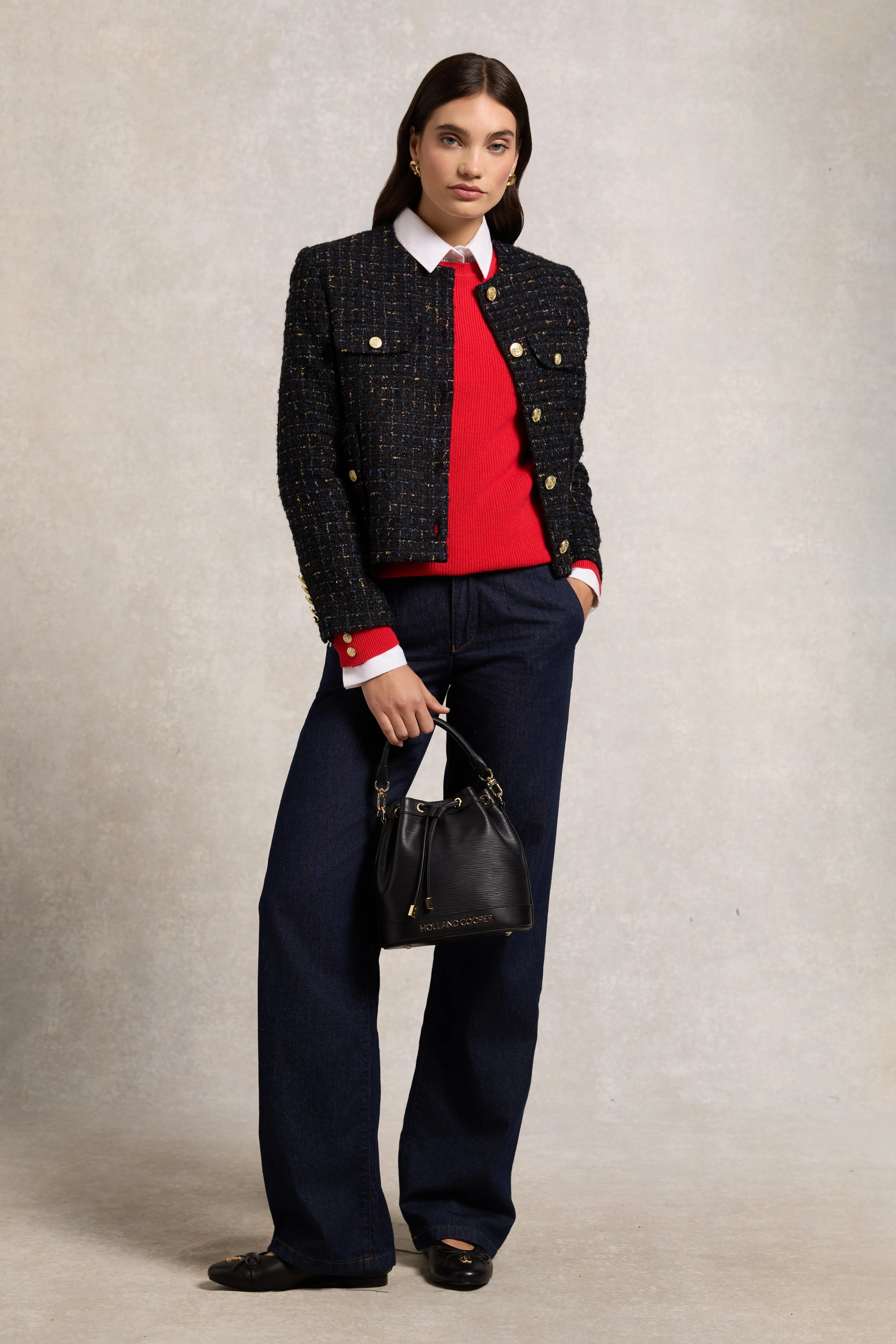 Naomi Crew Neck Knit (Hot Coral) sold by Holland Cooper product image thumbnail 3