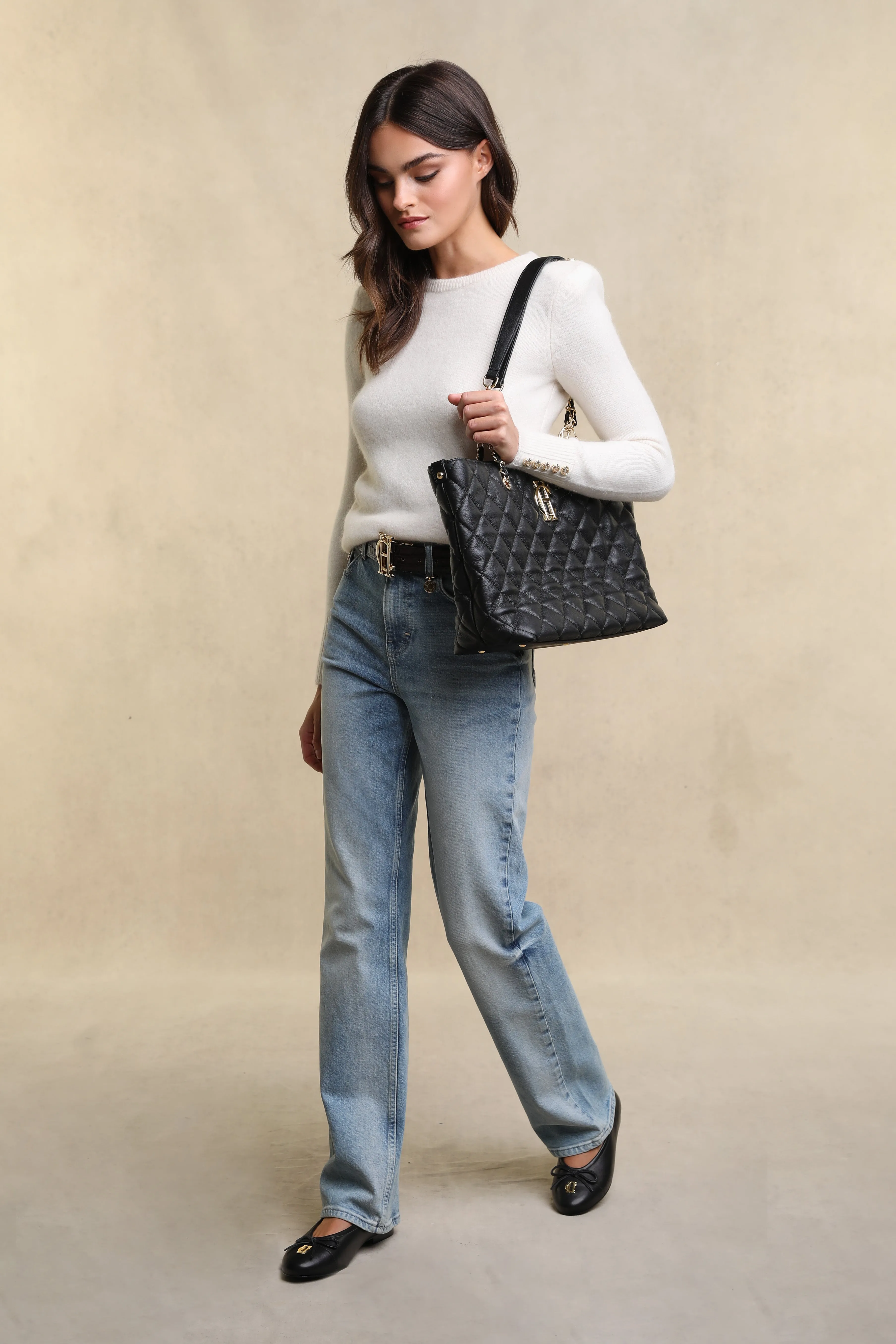 Amy Crew Neck Knit (Natural) sold by Holland Cooper product image thumbnail 2