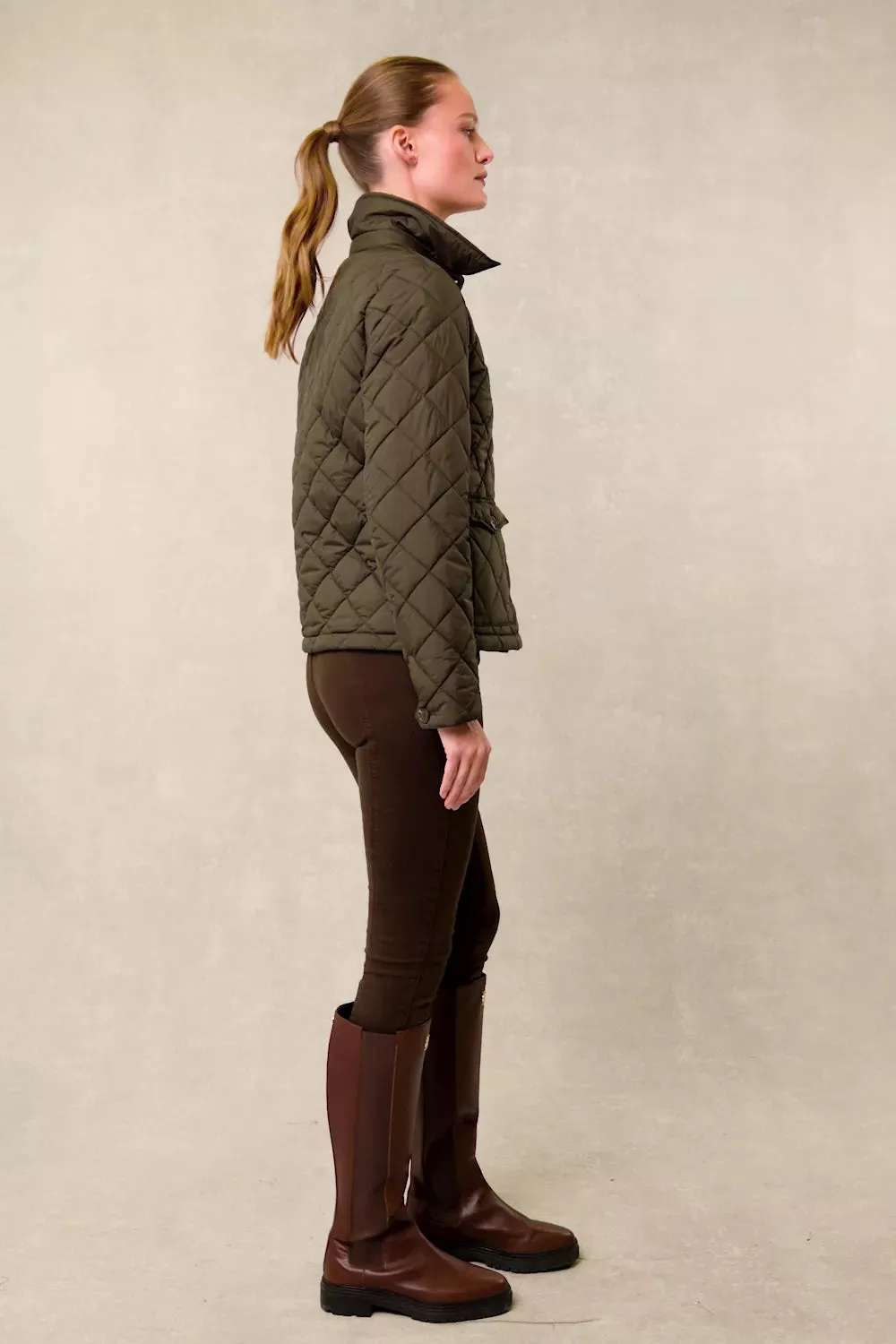 Quilted Coach Jacket (Heritage Khaki) sold by Holland Cooper product image thumbnail 5