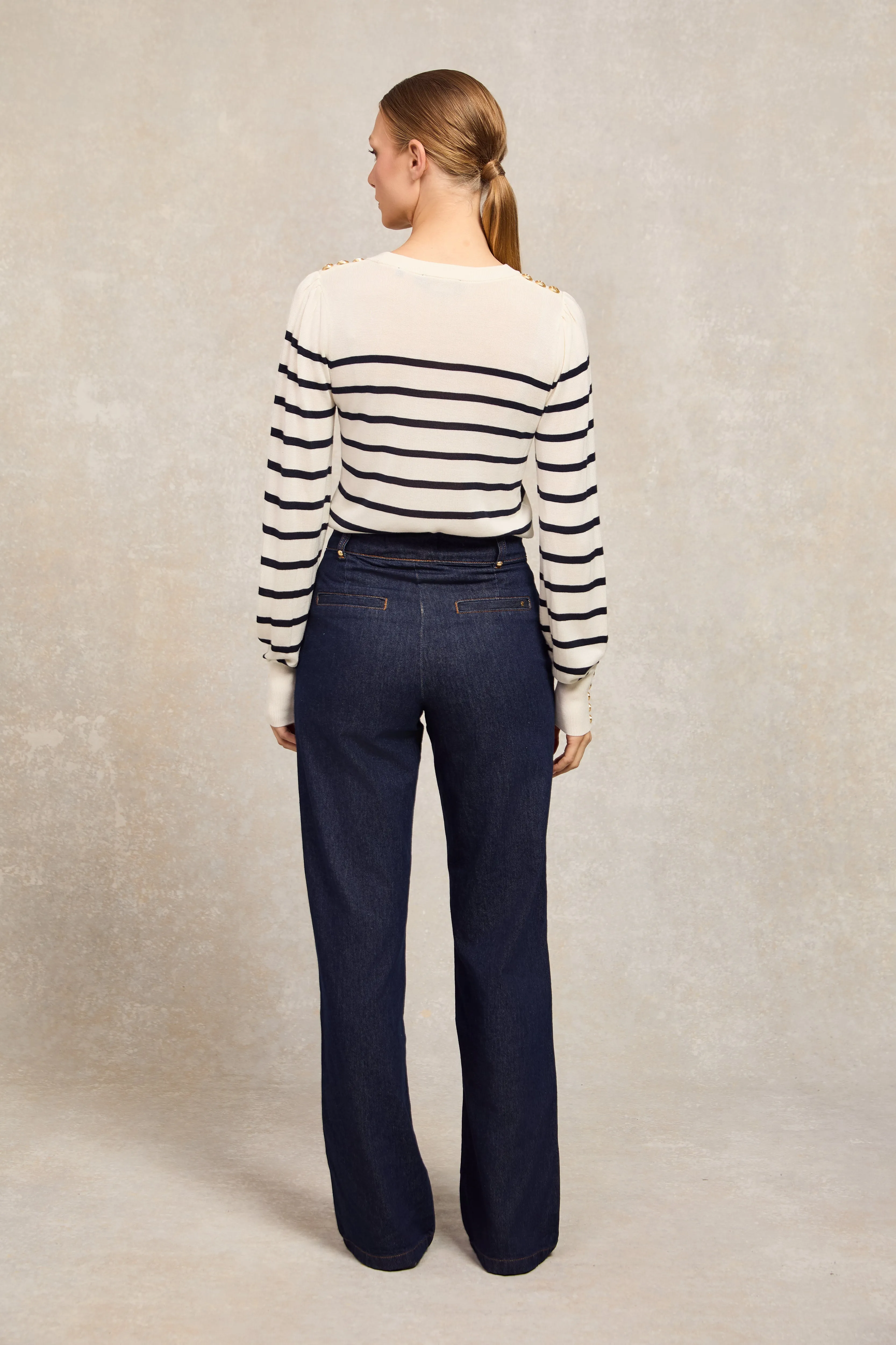 Kelsie Crew Neck Knit (Natural Stripe) sold by Holland Cooper product image thumbnail 2