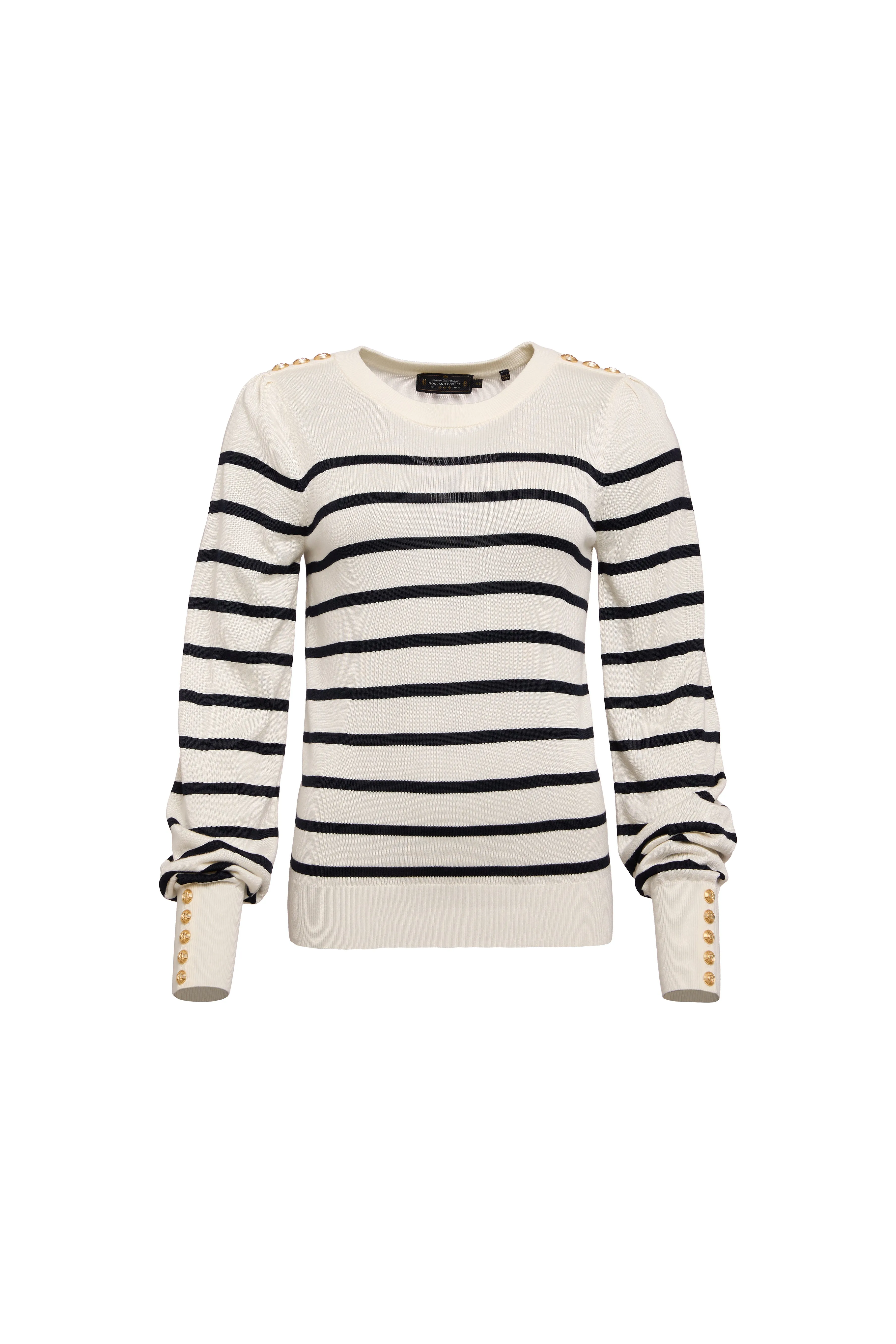 Kelsie Crew Neck Knit (Natural Stripe) sold by Holland Cooper product image thumbnail 4