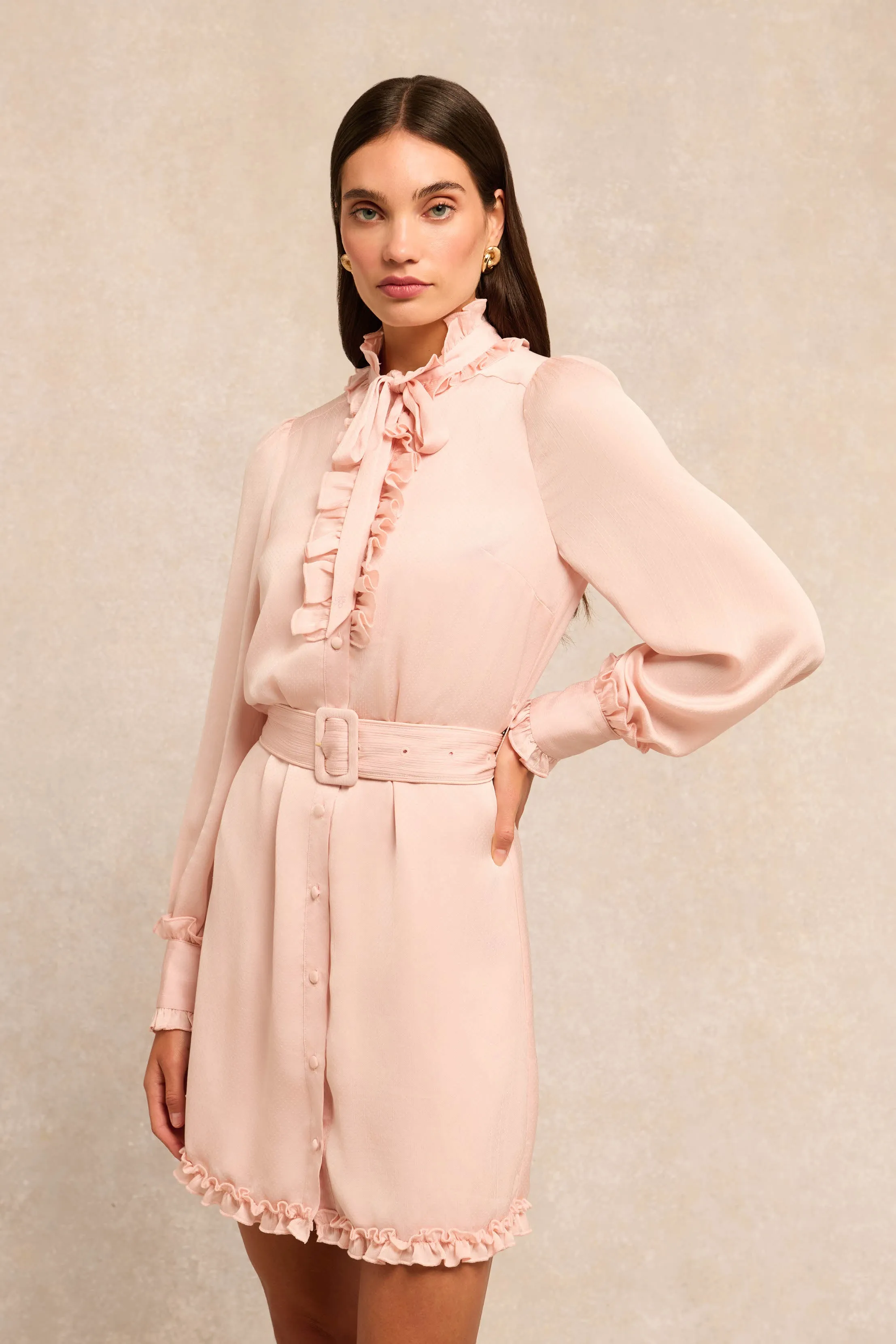 Rebecca Ruffle Dress (Blush) sold by Holland Cooper product image thumbnail 2