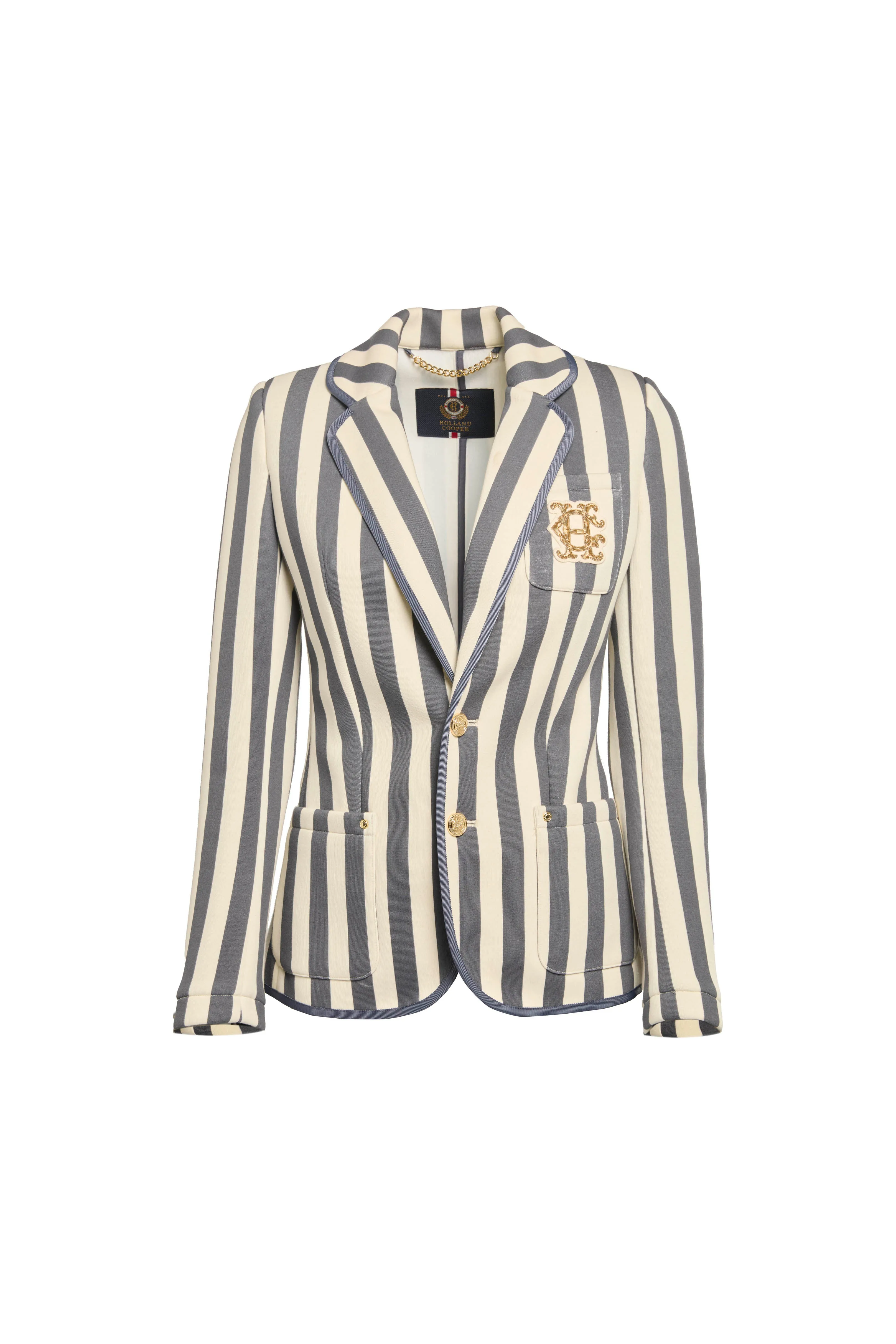 Henley Blazer (Dusty Navy Stripe) sold by Holland Cooper product image thumbnail 4