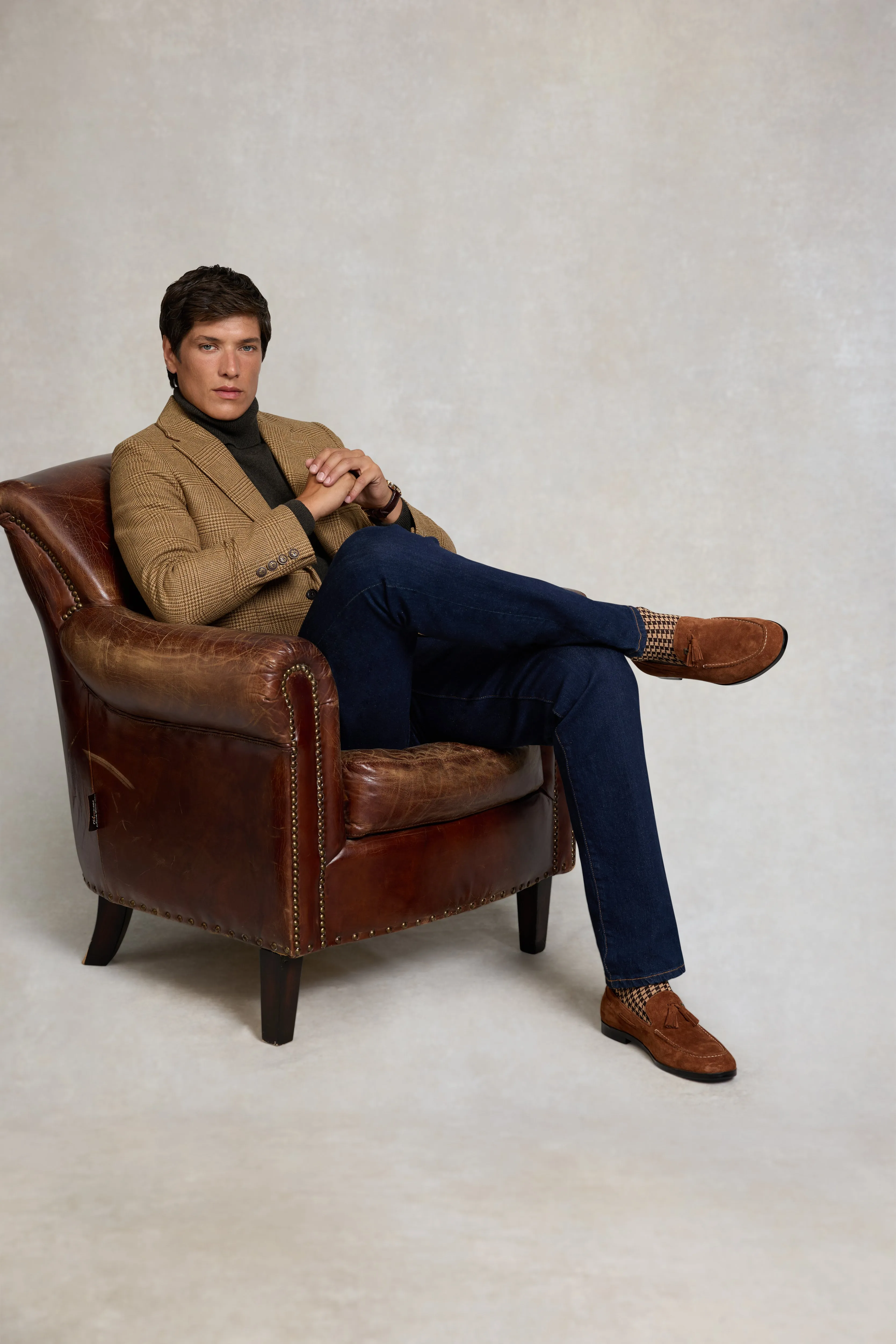 Men's Suede Tassel Loafer (Cognac) sold by Holland Cooper product image thumbnail 5