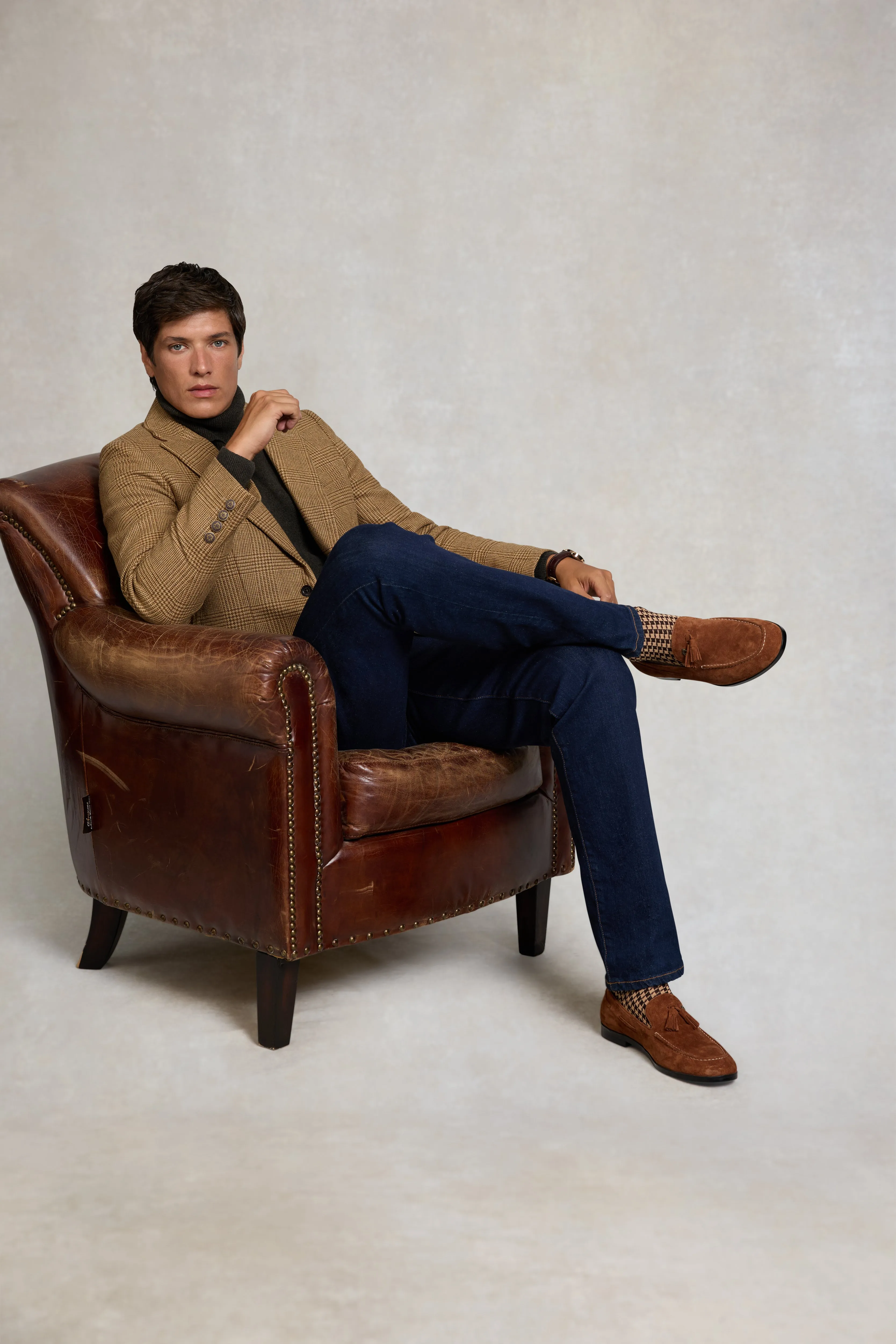 Men's Suede Tassel Loafer (Cognac) sold by Holland Cooper product image thumbnail 3