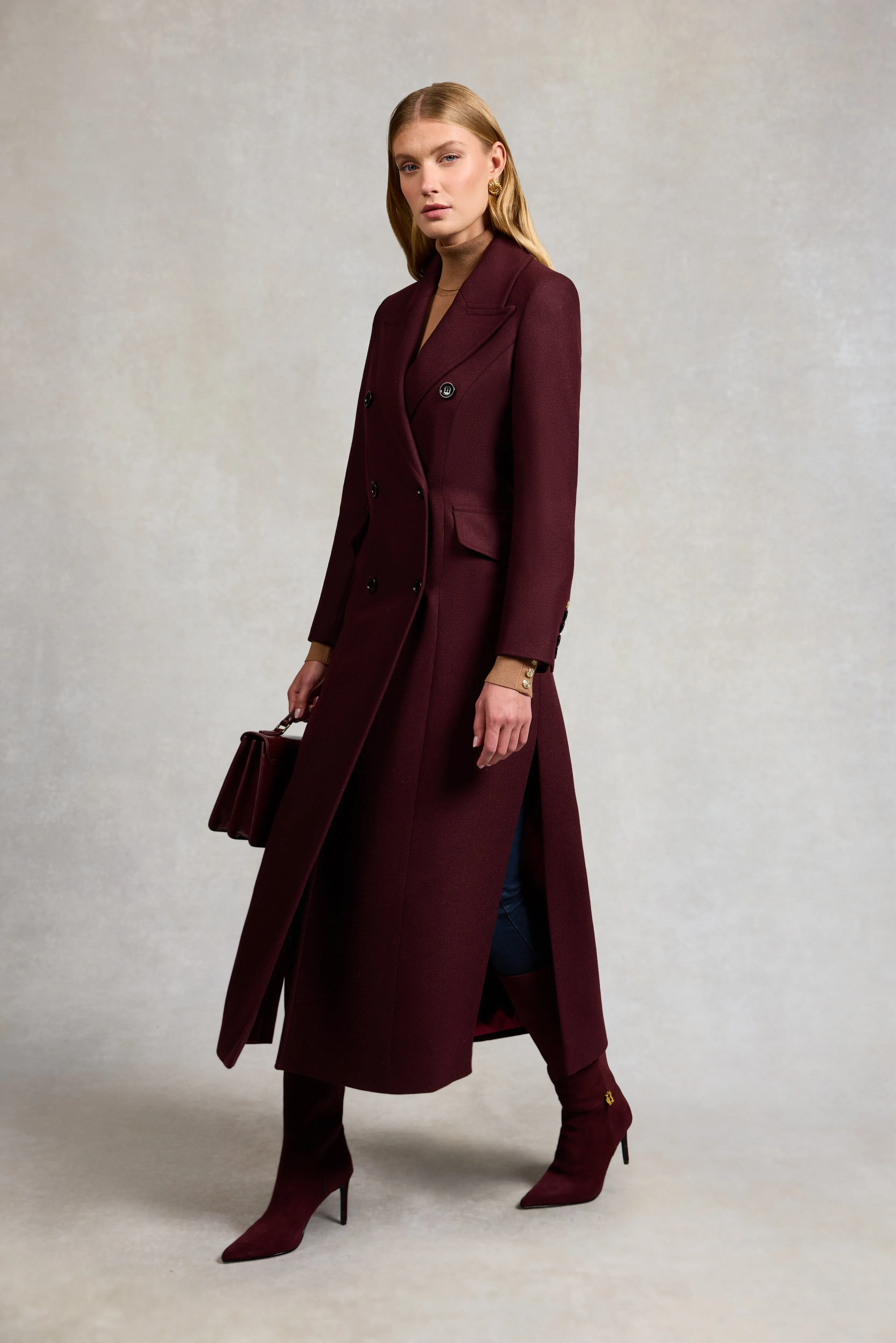 The Trinity Coat (Merlot) sold by Holland Cooper product image thumbnail 3