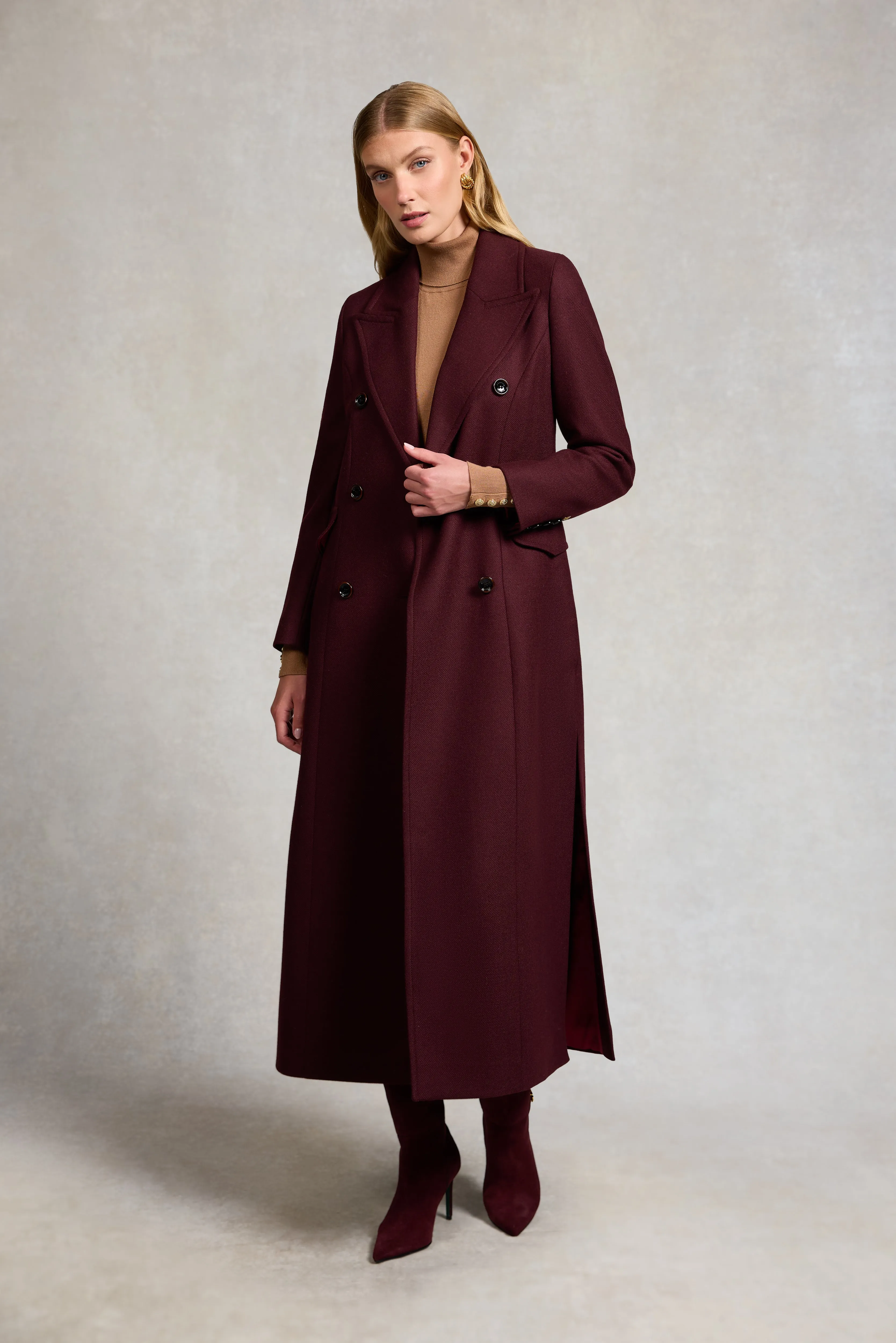 The Trinity Coat (Merlot) sold by Holland Cooper product image thumbnail 2